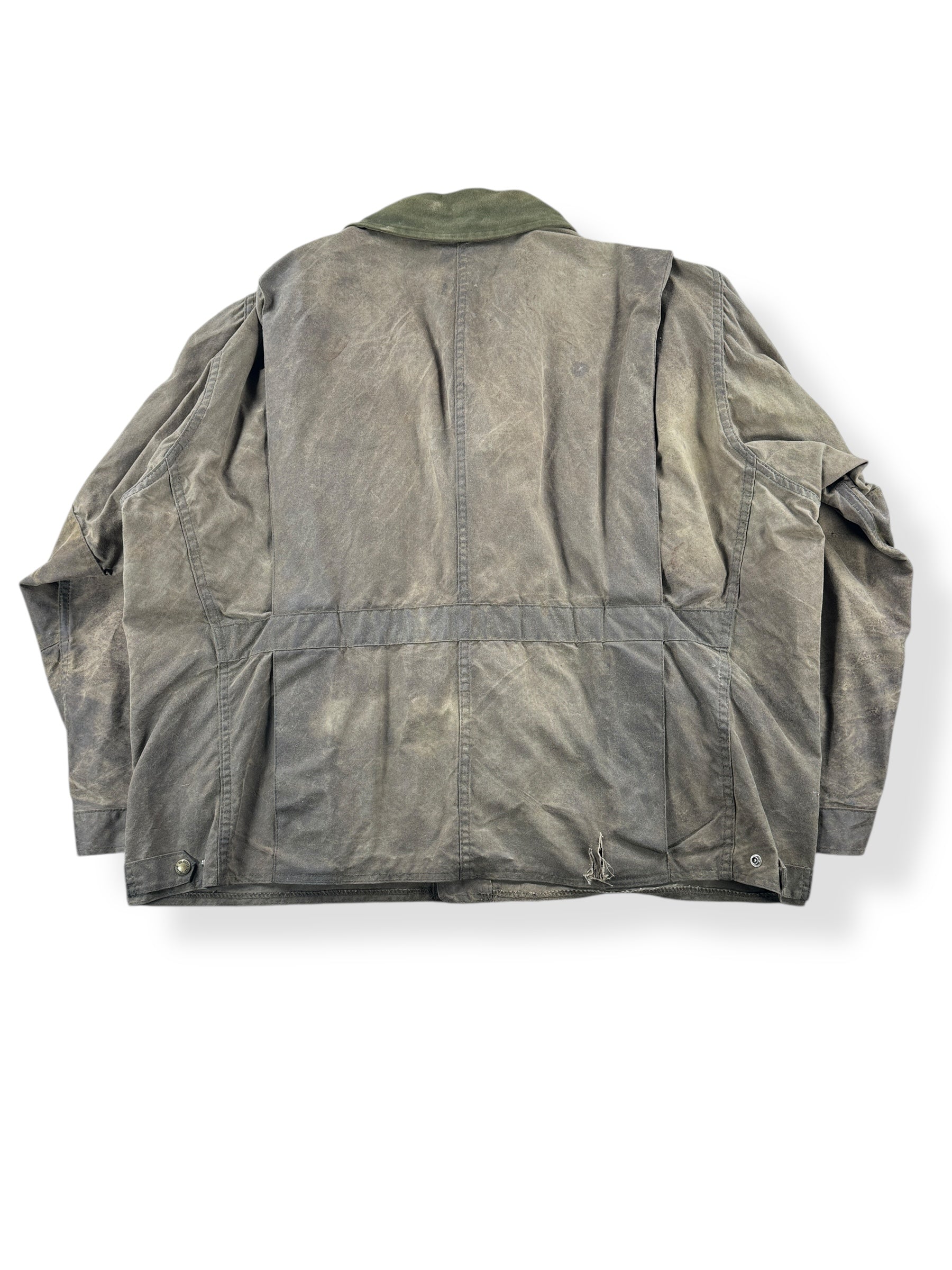 Back of Filson Tin Cloth Field Jacket SZ XXL AS IS