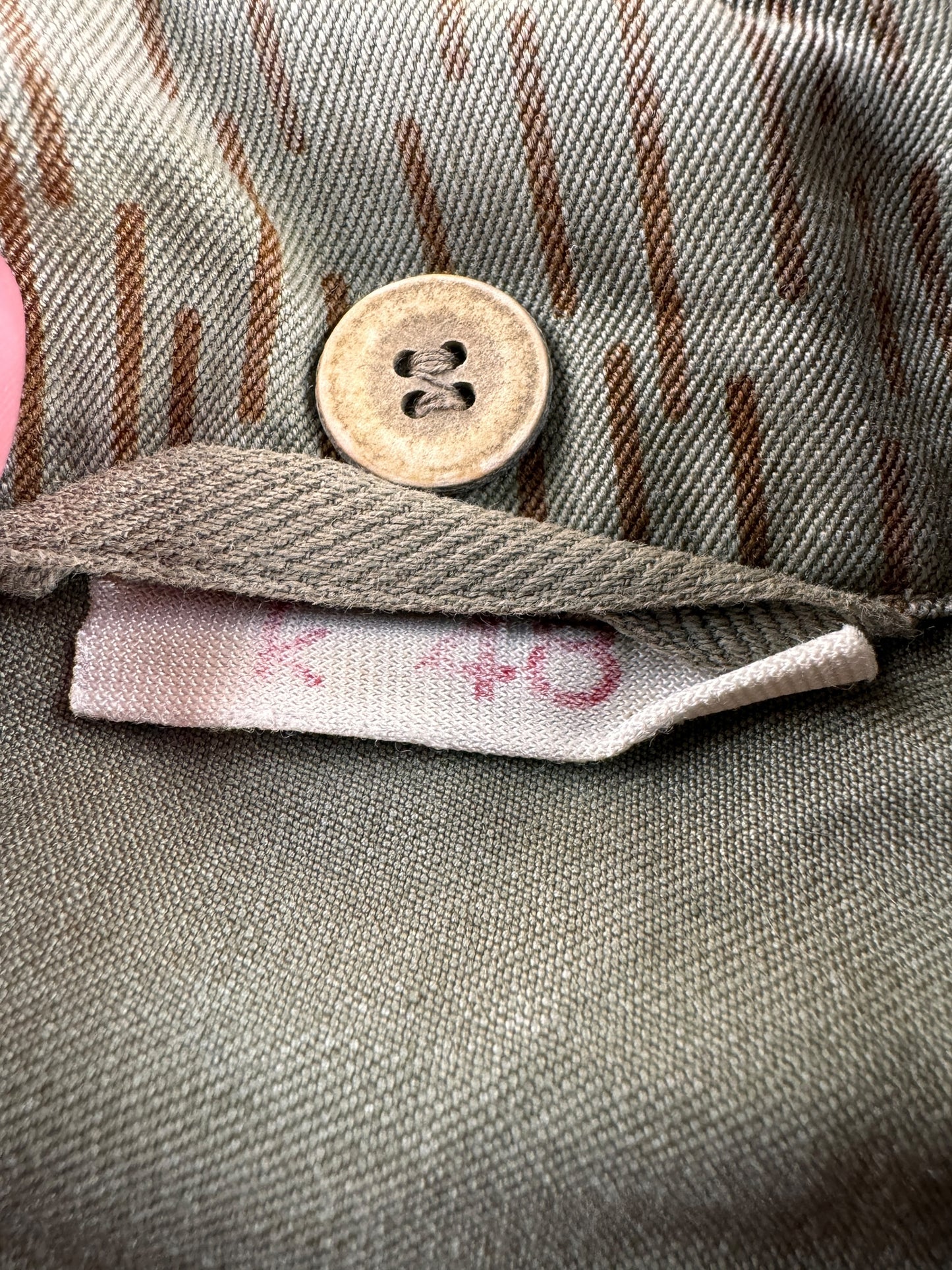 Tag on Vintage Rain Camo Field Jacket SZ L AS IS