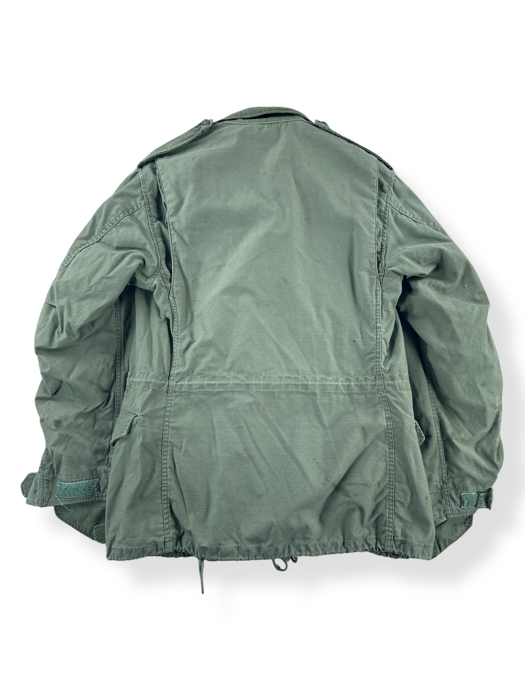 Back of Vintage Seabees M65 Field Jacket SZ M AS IS