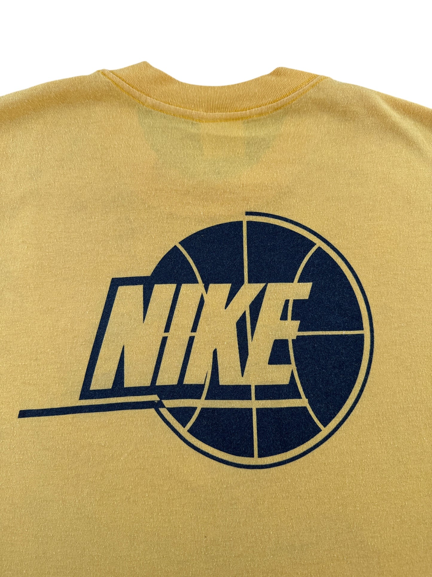 Back Graphic of Vintage Nike Grey Tag Purdue Basketball Camp Tee SZ L (Fits M)