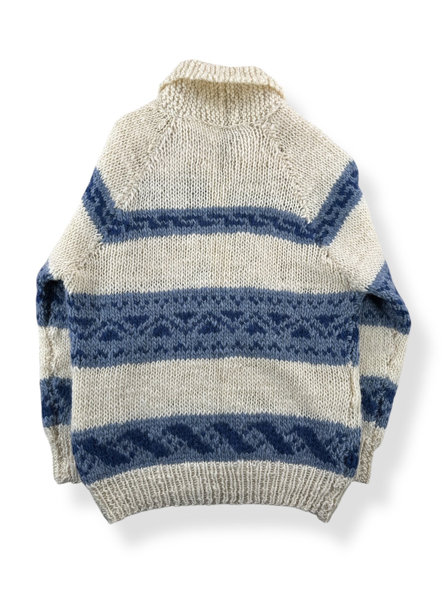 Back of Vintage Zip Up Sweater SZ S