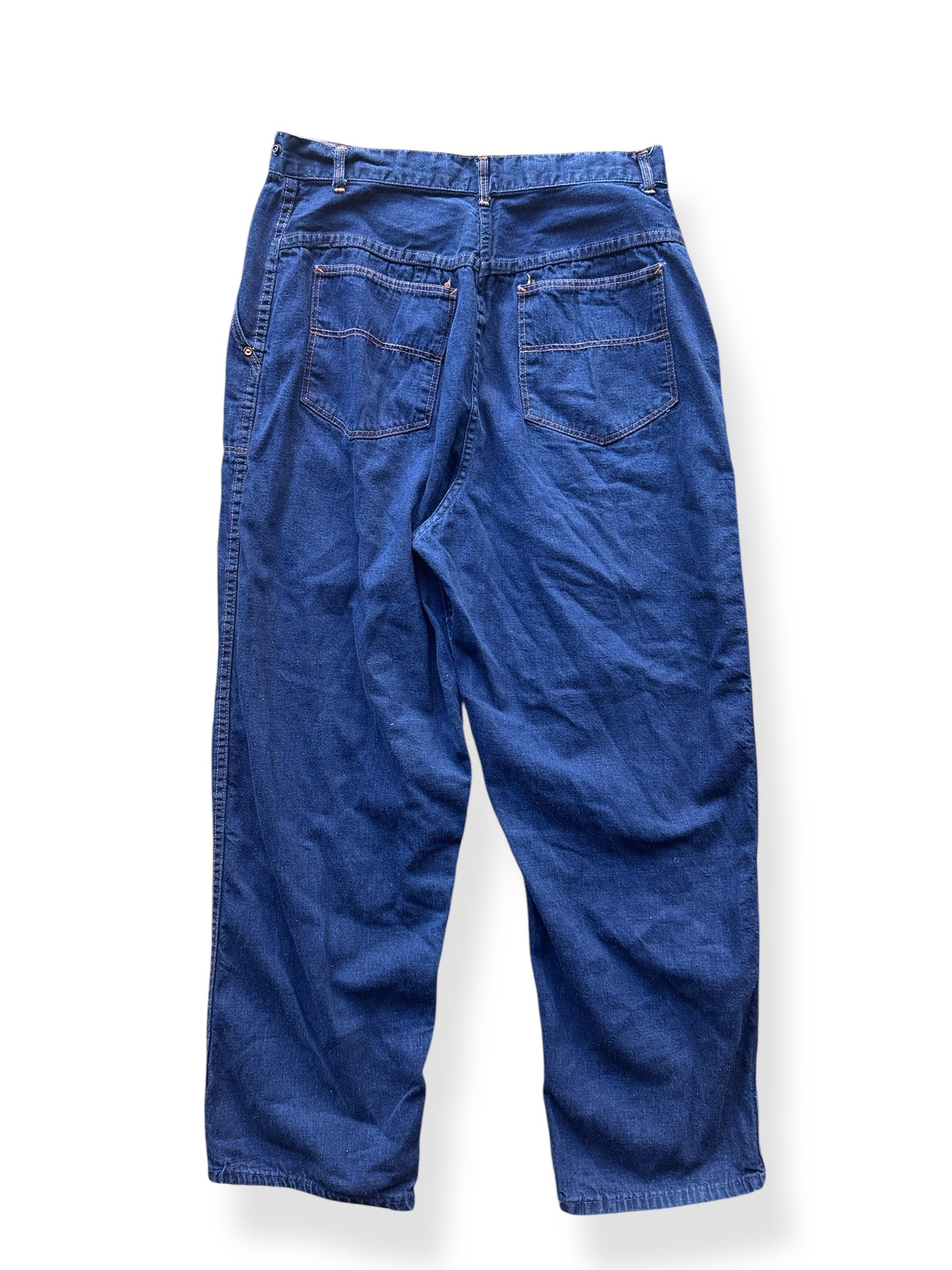 Back of Vintage Ladies Strong Reliable Side Zip Jeans W30