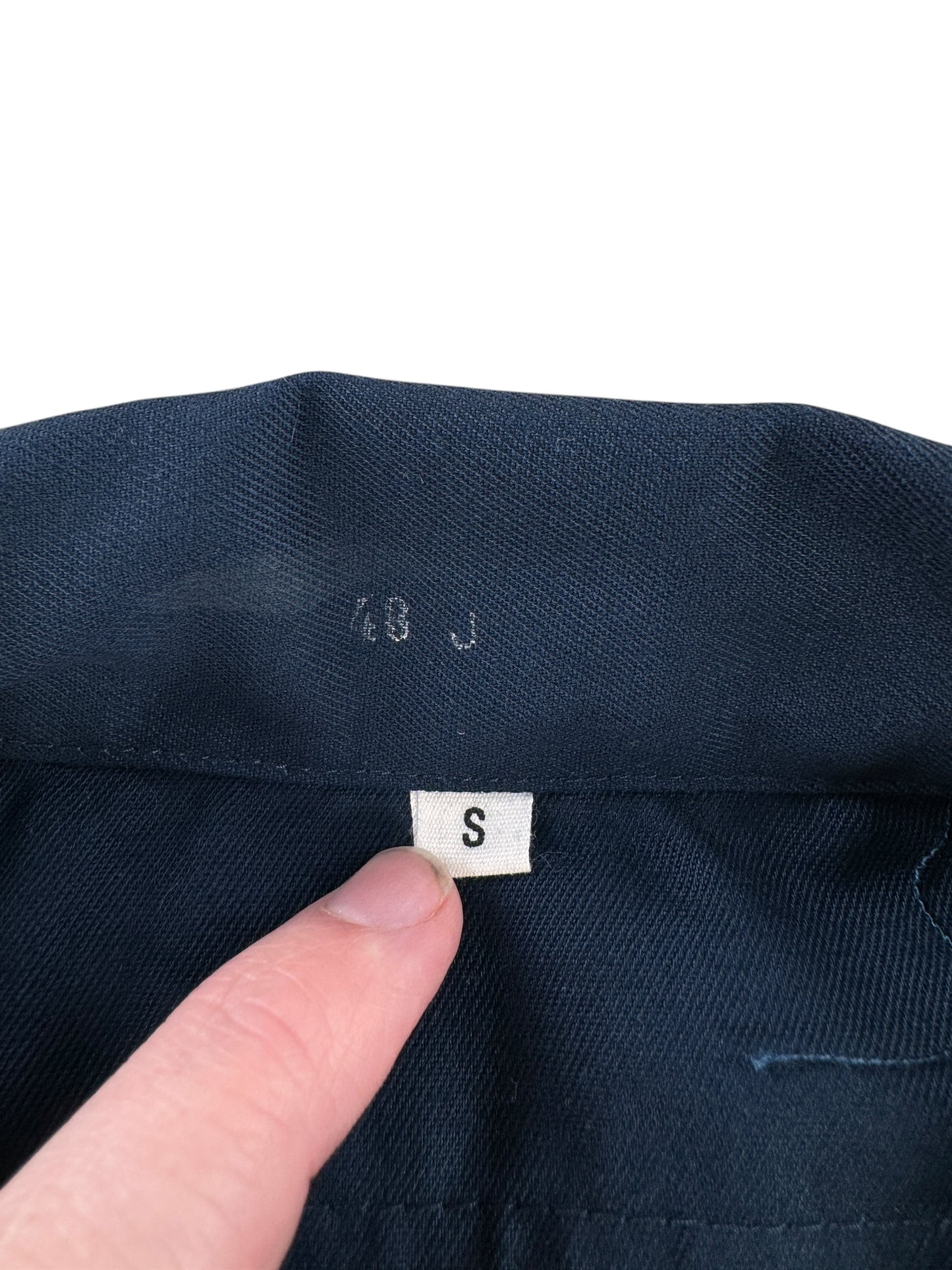 Size Tag on Vintage Red Kap Gas Station Jacket SZ S