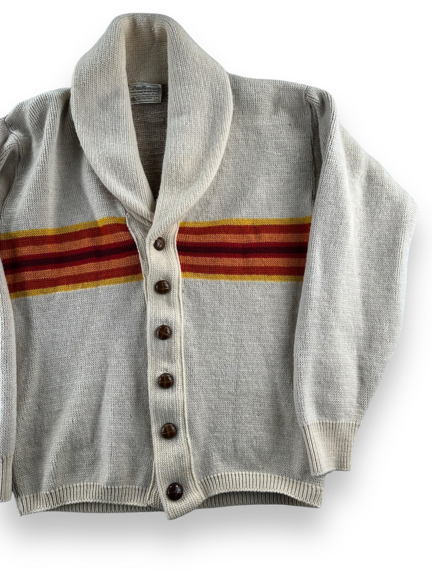 front left of Vintage Pendleton HGWW Cardigan Sweater SZ L