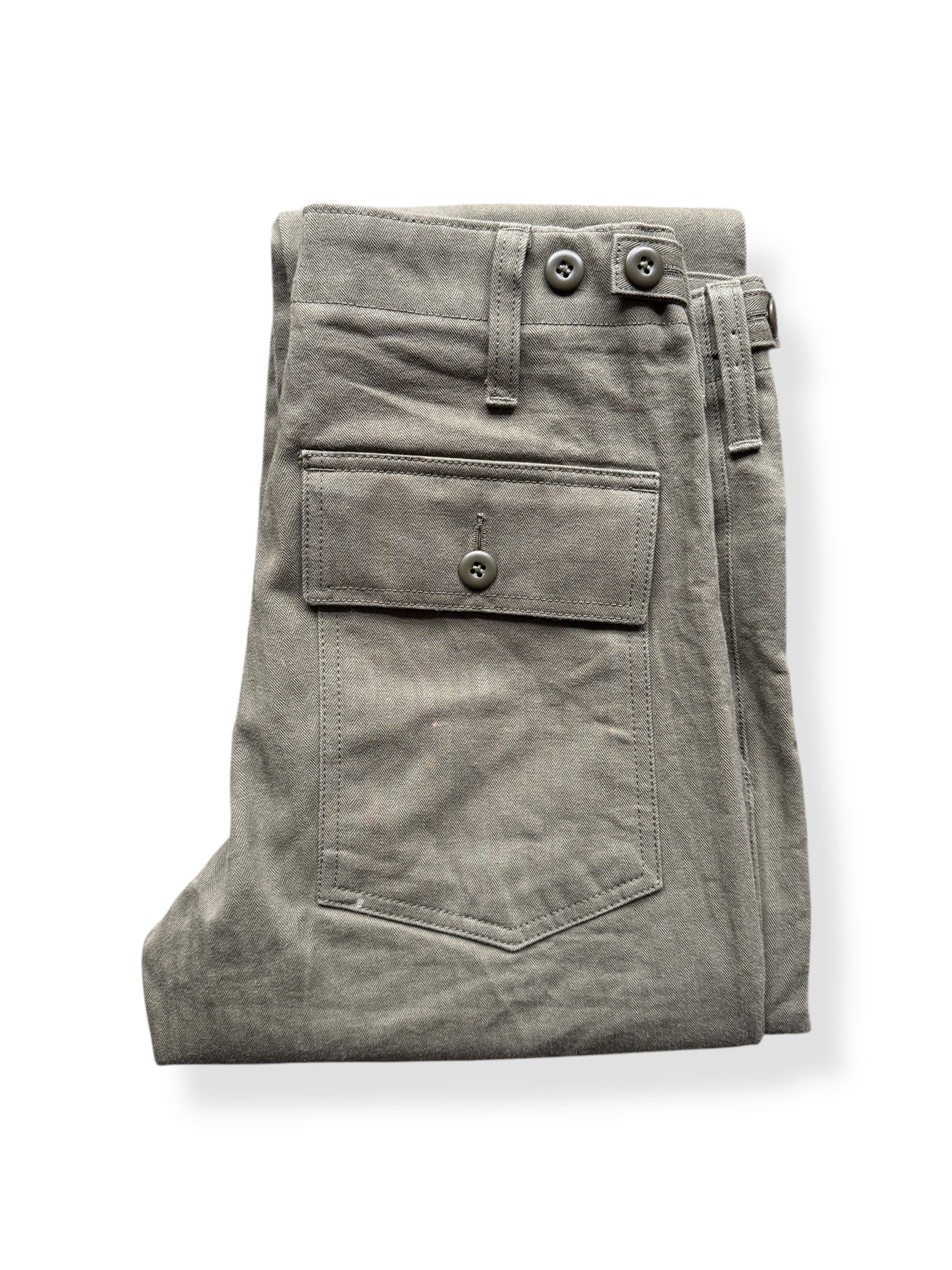Folded Up of Modern Filson Olive HBT Trousers W28