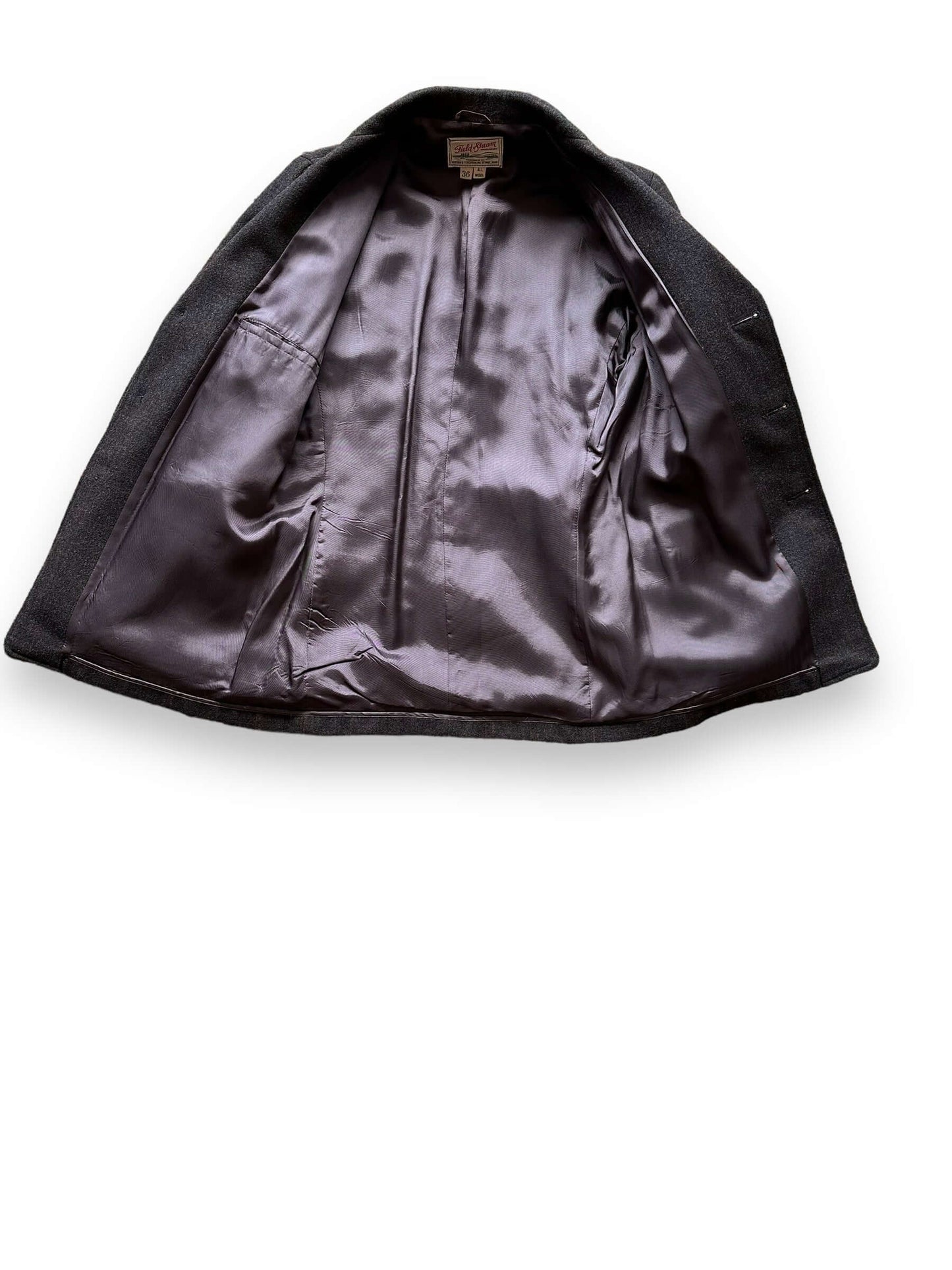 Liner View of Vintage Field & Stream Wool Jacket SZ 36 | Vintage Wool Jacket Seattle  | Seattle Vintage Clothing