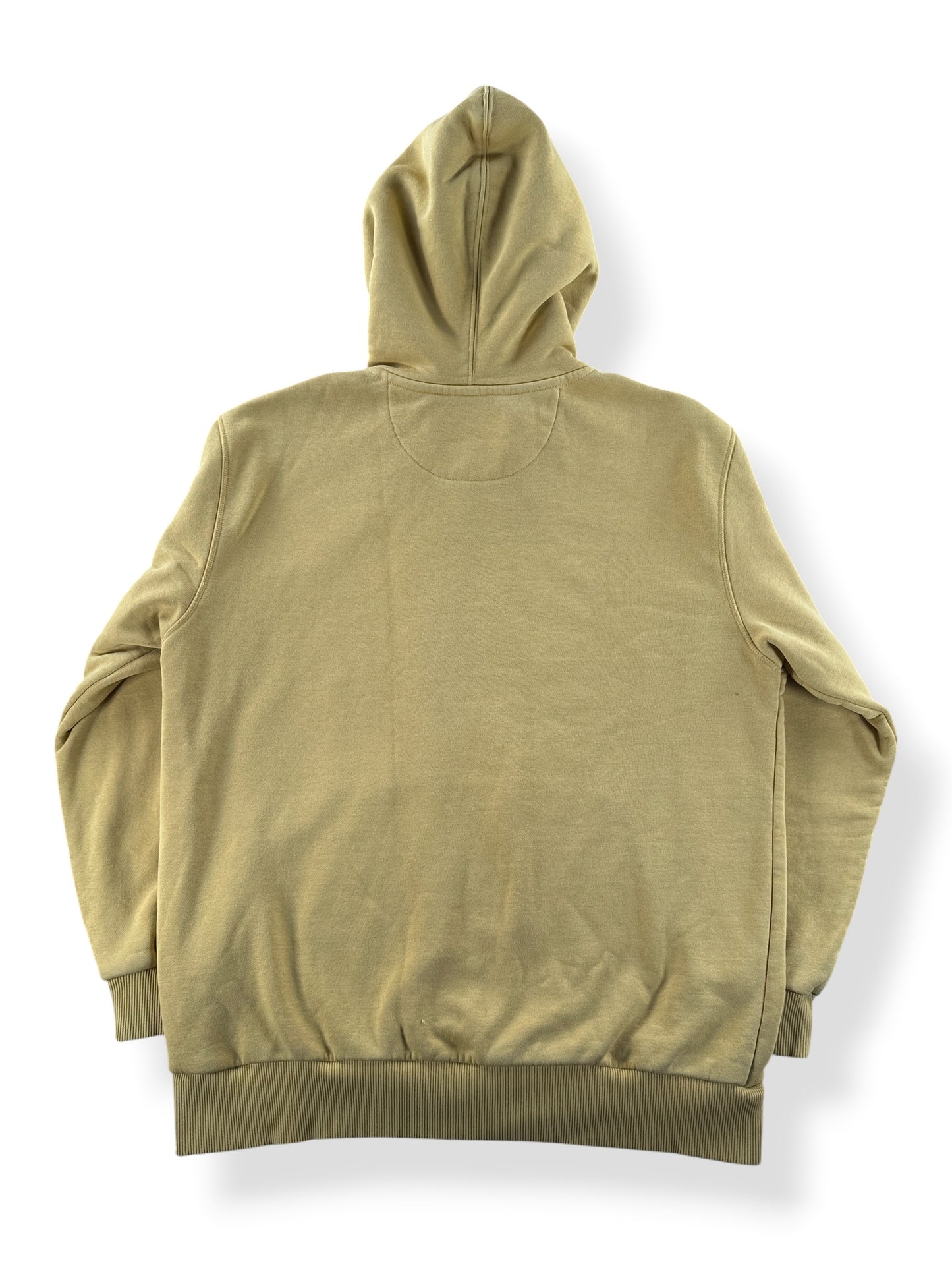 Back of Filson Dune Yellow Prospector Hoodie SZ L