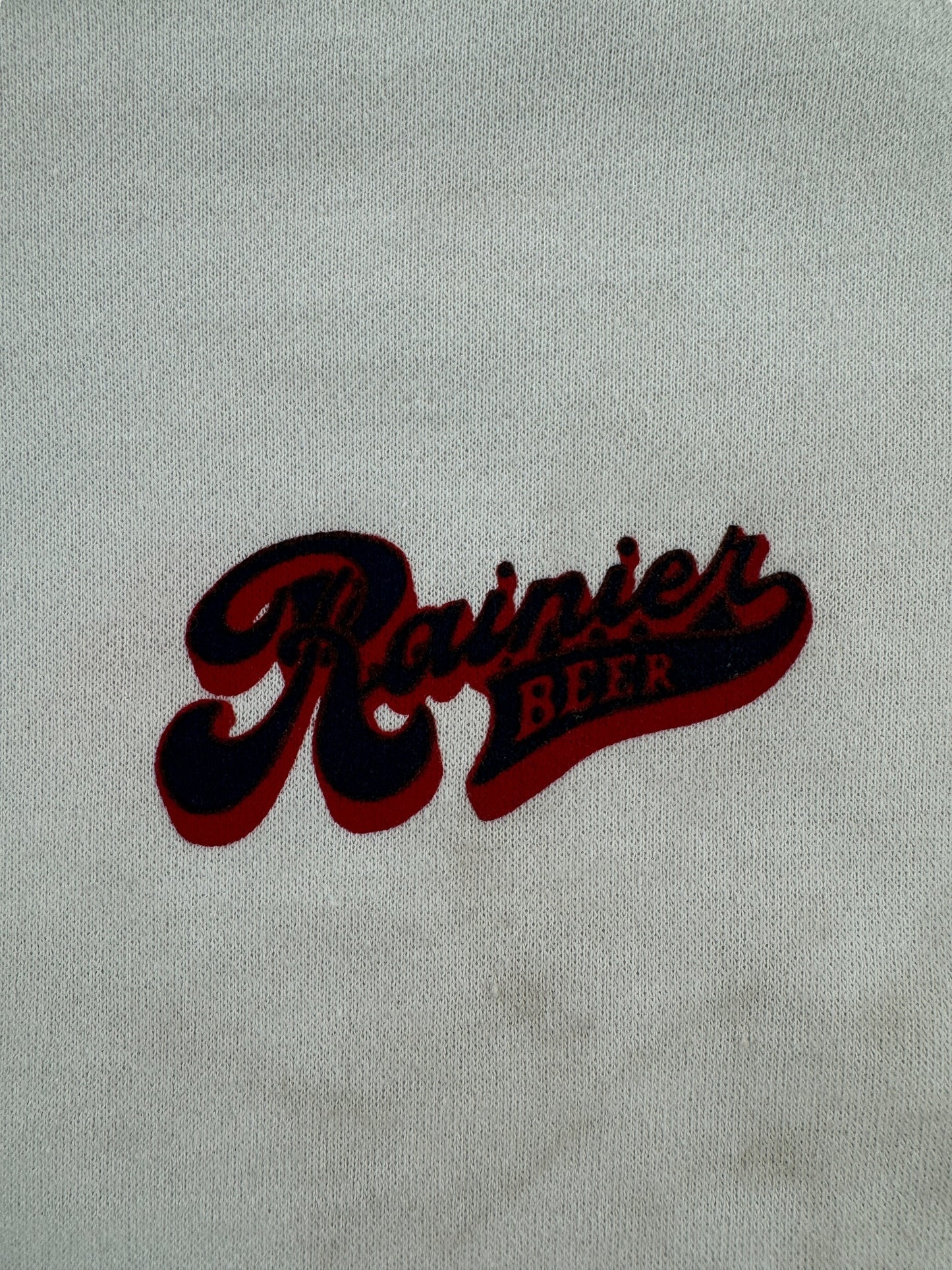 Front Graphic of Vintage NOS Rainier Crewneck SZ S