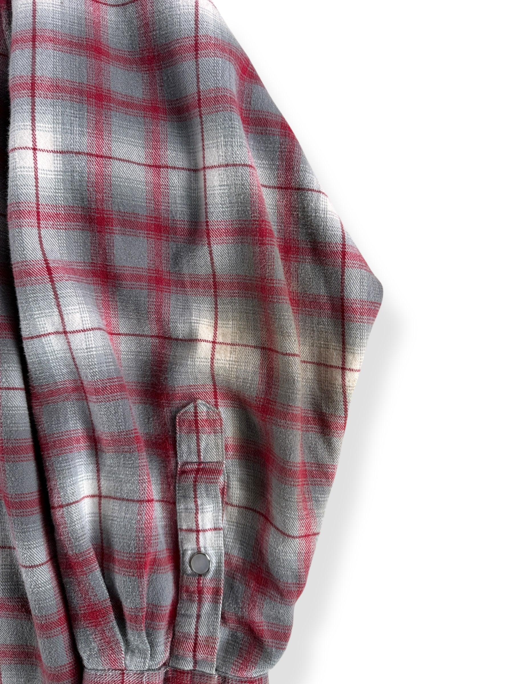 Sleeve on Filson Green Label Cotton Flannel Pearl Snap SZ M