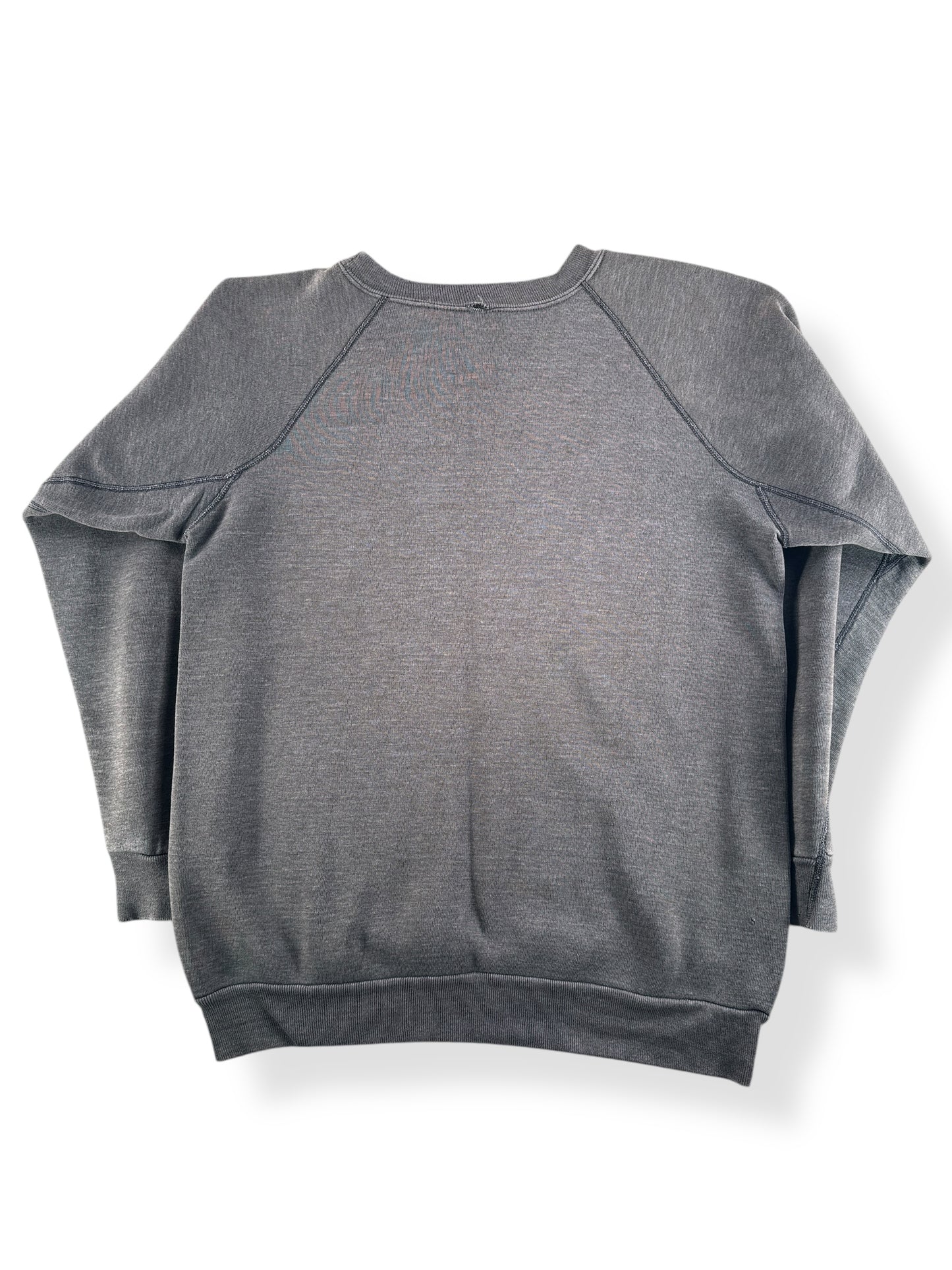 Back of Vintage Faded Black Gussetted Crewneck SZ L