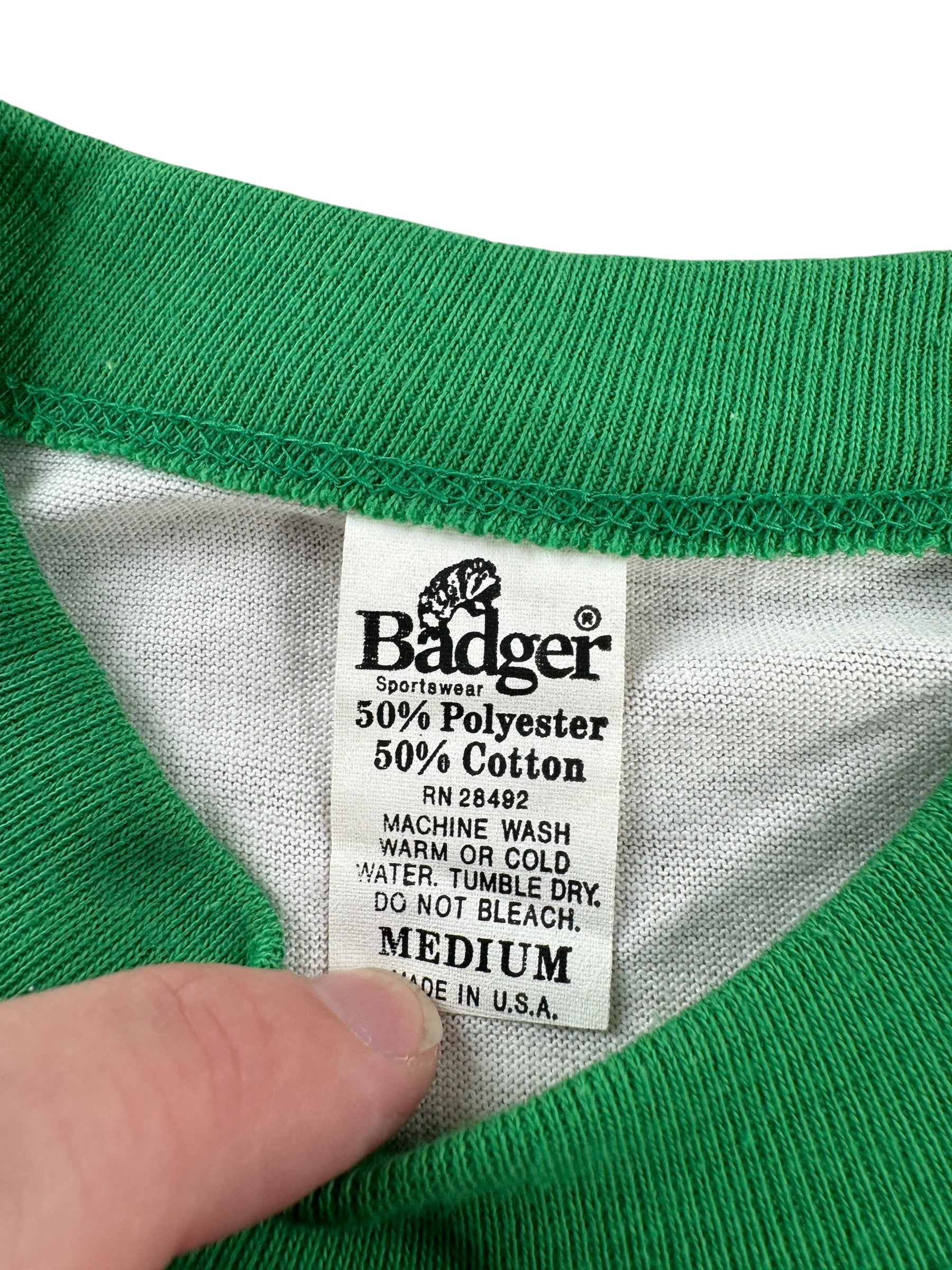 Tag on Vintage Frat Raglan SZ S