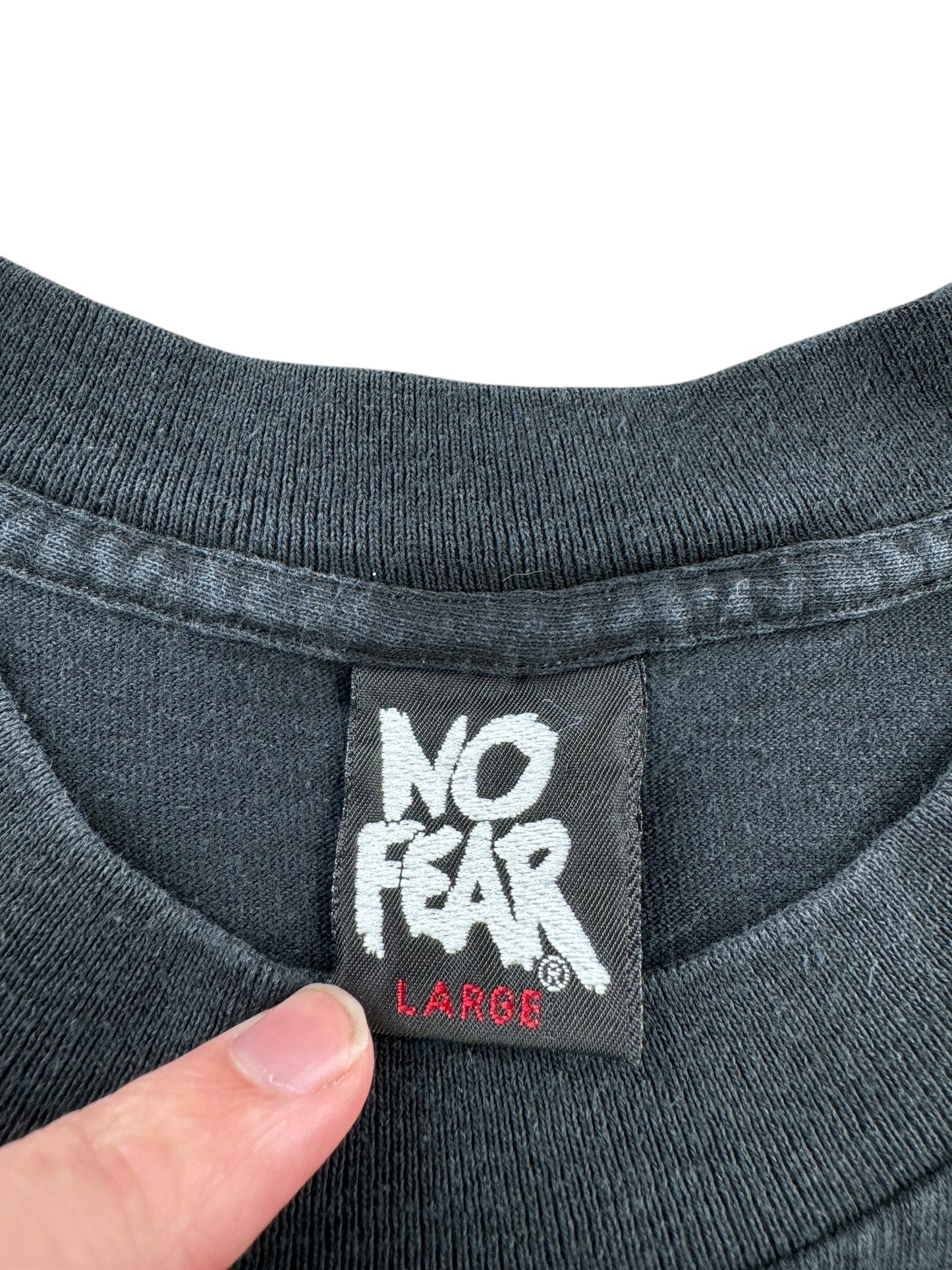 Tag on Vintage No Fear Tee SZ L