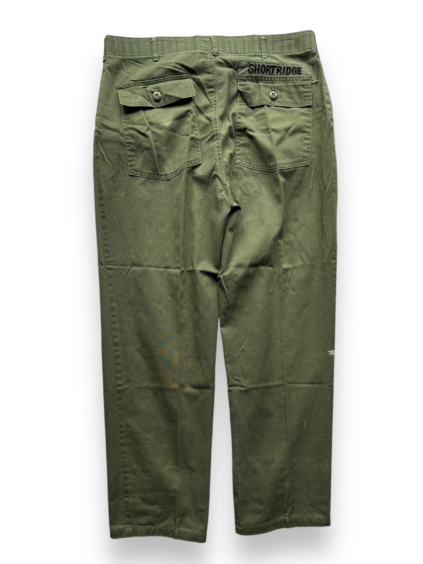 back of Vintage "Shortridge" OG-507's W35