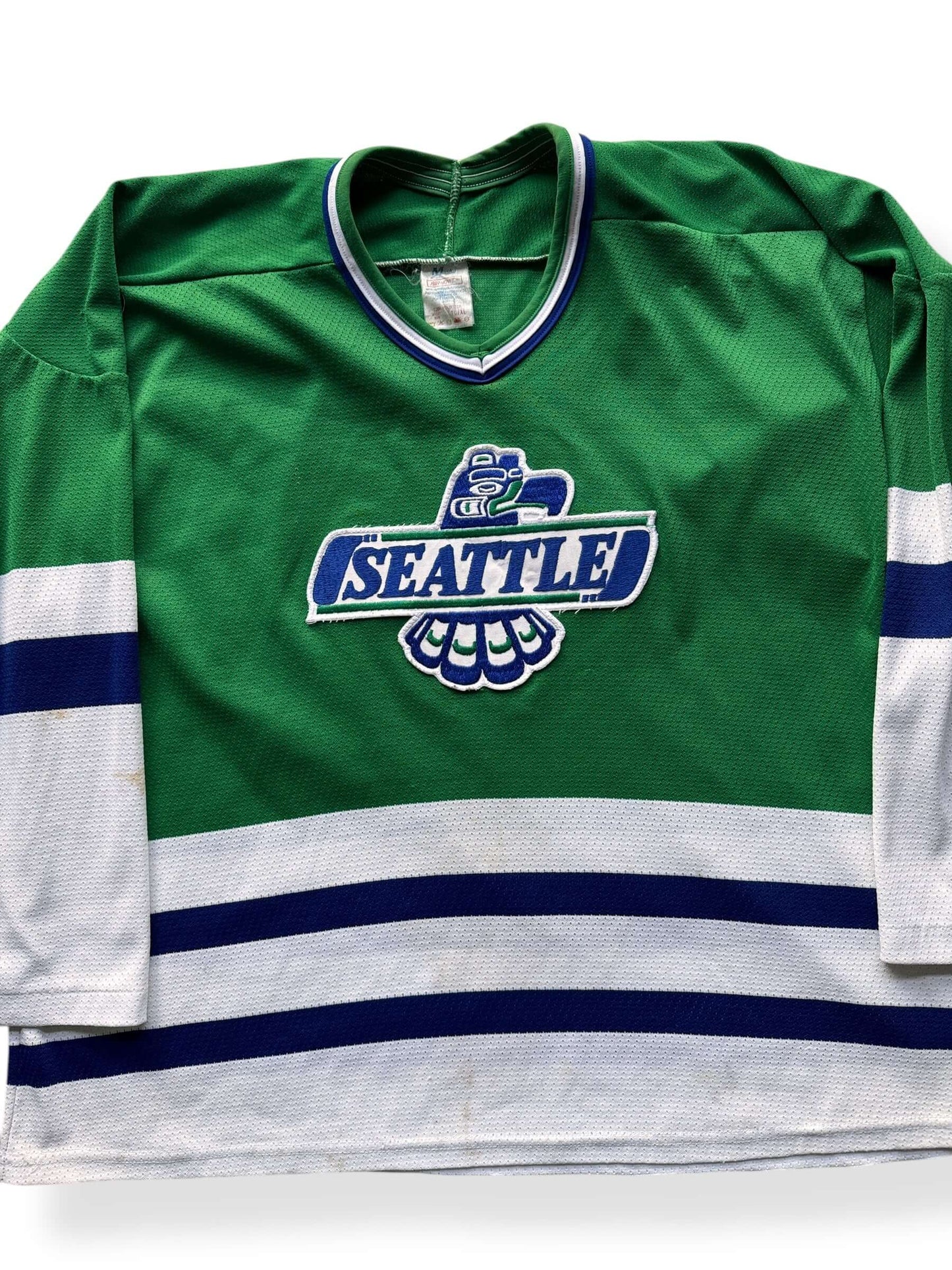 Front Close Up of Seattle Thunderbirds Jersey SZ XXL