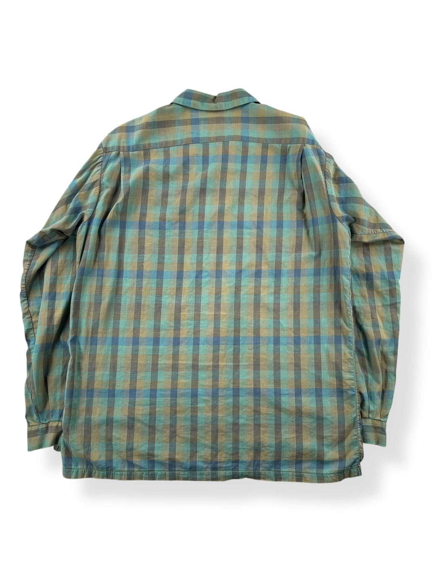 Back of Vintage Da Vinci Loop Collar Shirt SZ L AS IS