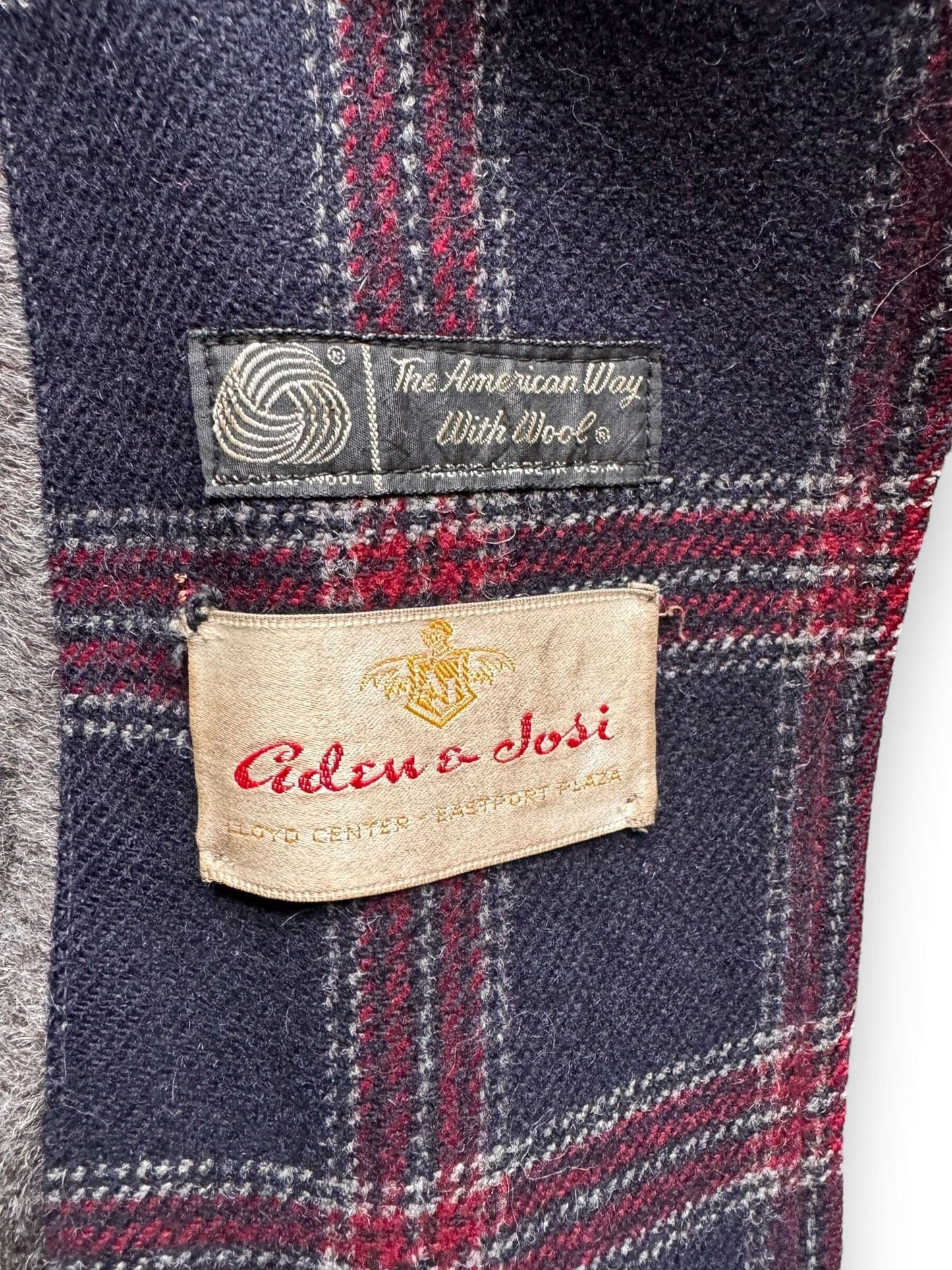 Tag View of Vintage Zero King Wool Jacket SZ 42