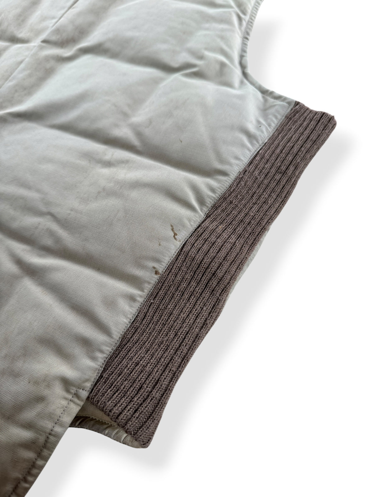 Side ribbing on Vintage Eddie Bauer Sun Down Label Vest SZ 44 AS IS