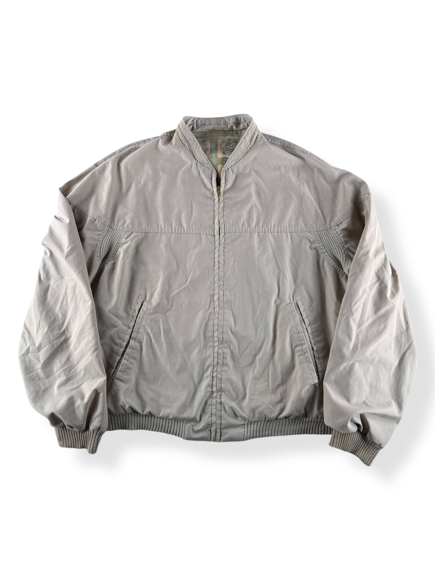 Front of Vintage Bomber Windbreaker SZ XL