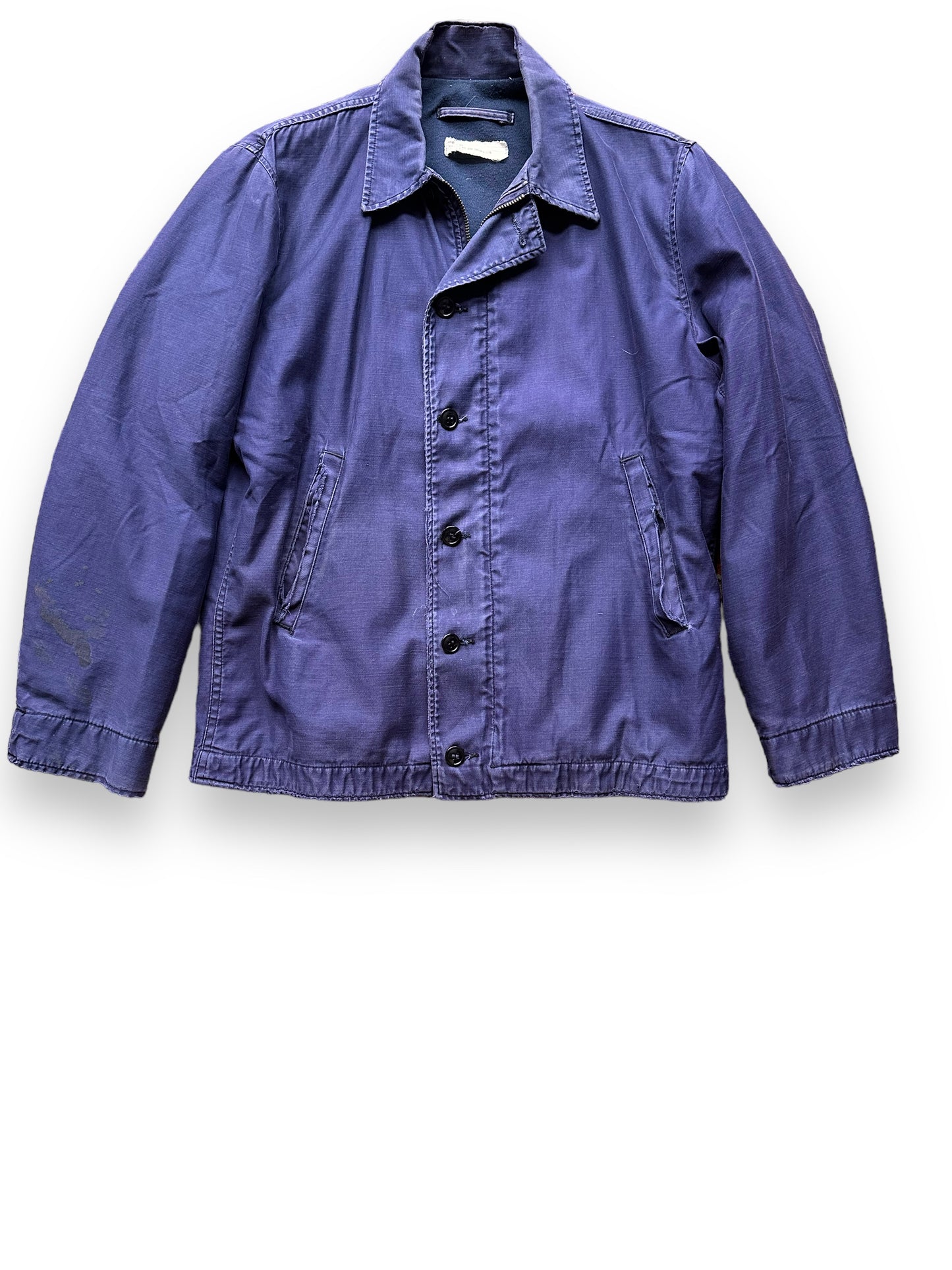 Front View of Vintage 1968 N-4 Utility Deck Jacket SZ 38 | Vietnam Deck Jacket Seattle | Barn Owl Vintage Seattle