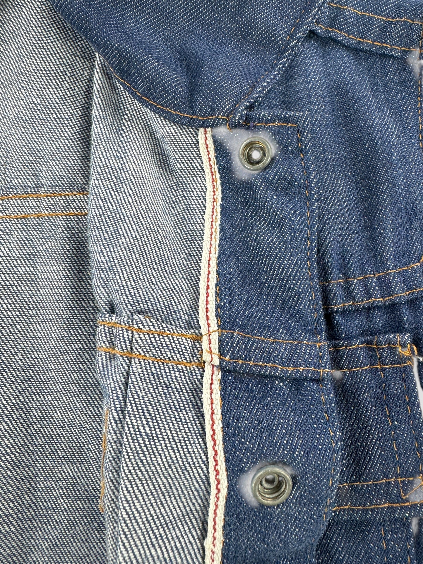 Vintage Petite Sized JC Penney Selvedge Type 2 Trucker Jacket SZ XS
