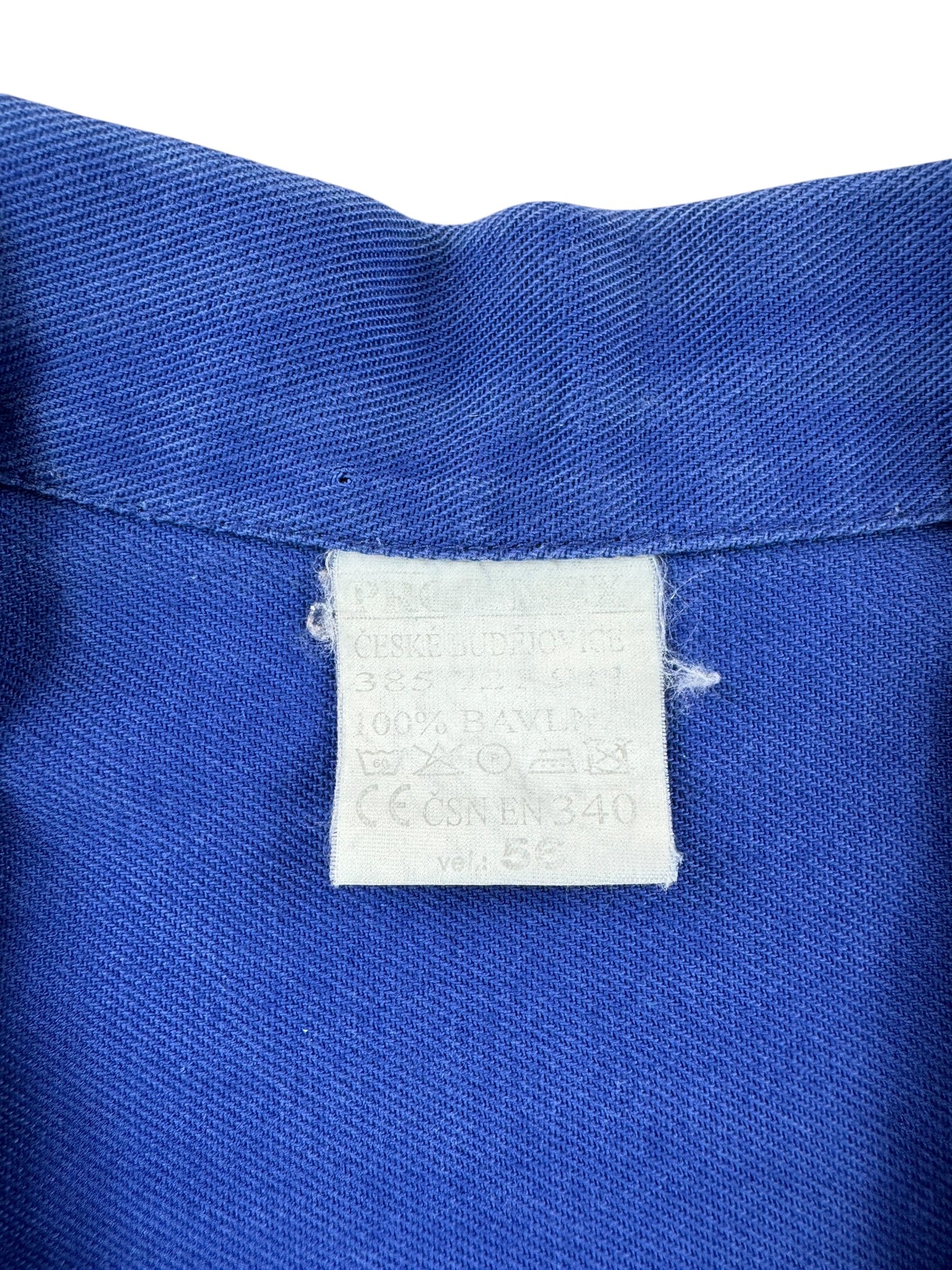 Tag on Vintage Embroidered French Chore Coat SZ XXL