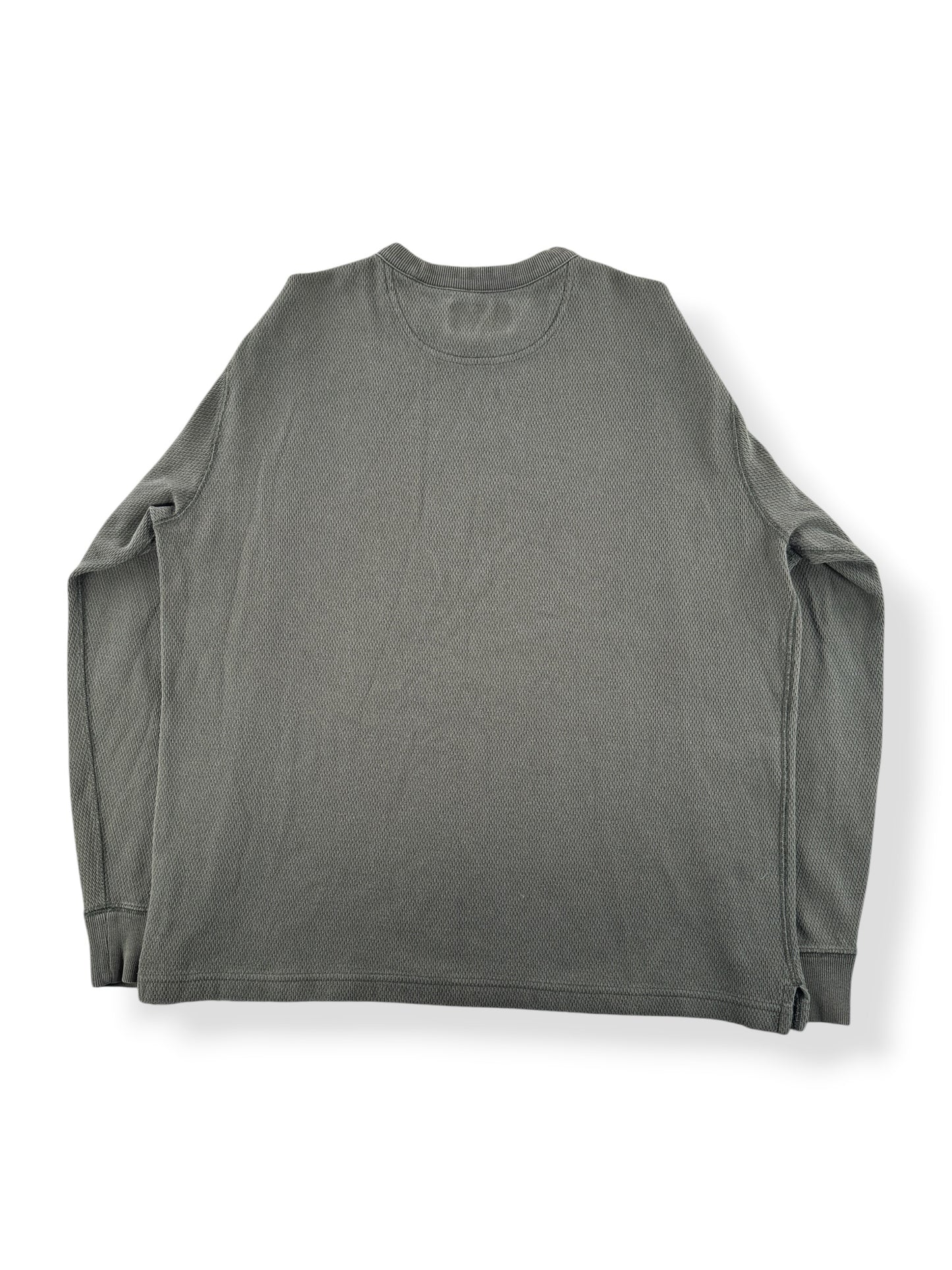 Back of Filson Waffle Knit Thermal Crewneck SZ L