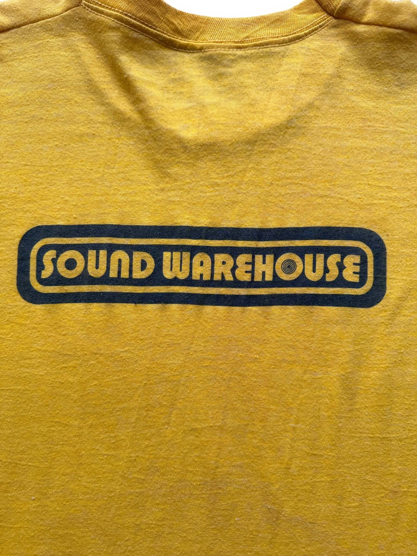 back graphic on Vintage 1979 BeeGees Record Store Employee Exclusive Band Tee SZ M