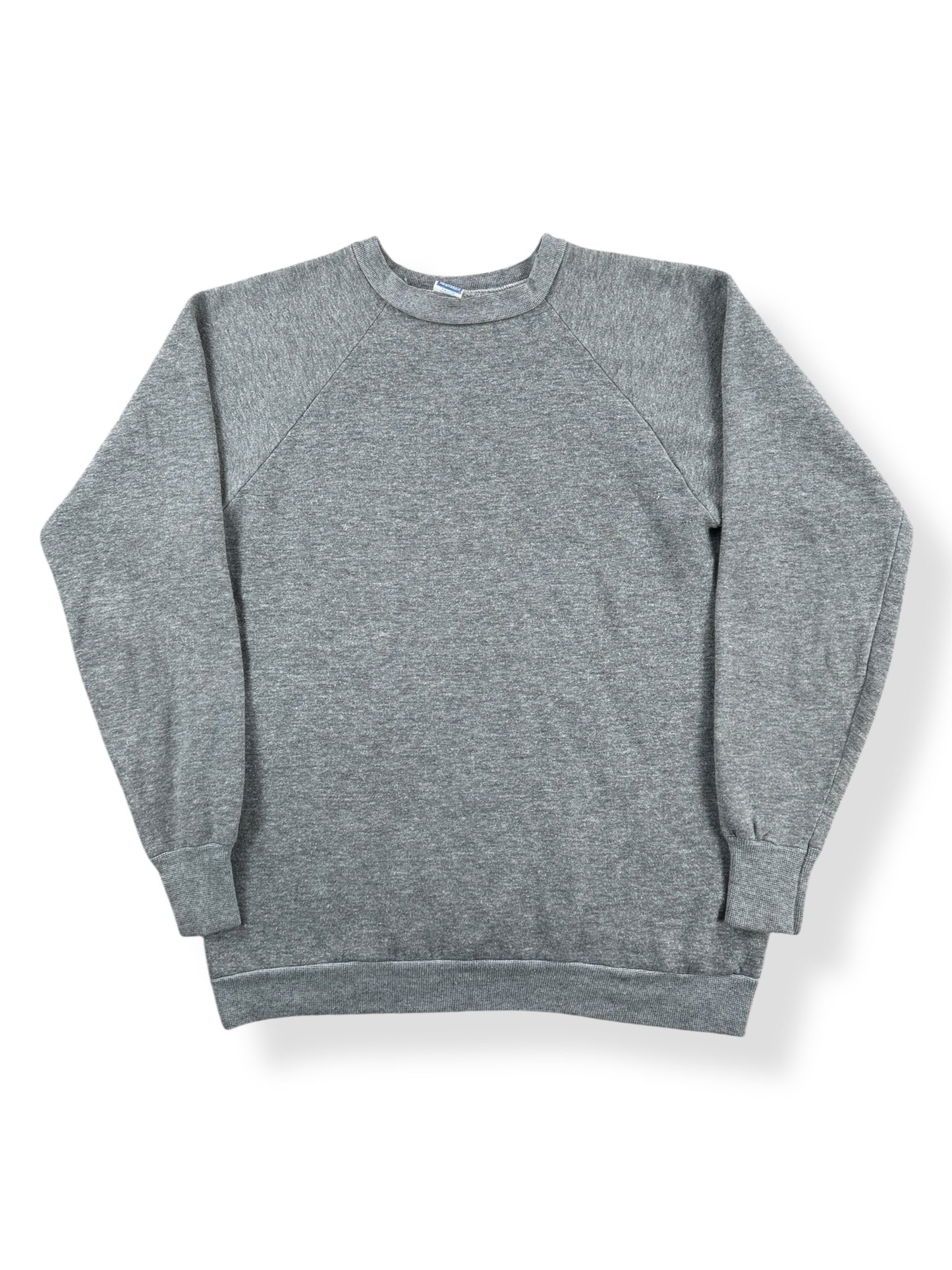 Front of Vintage Healthknit Heather Grey Crewneck SZ S