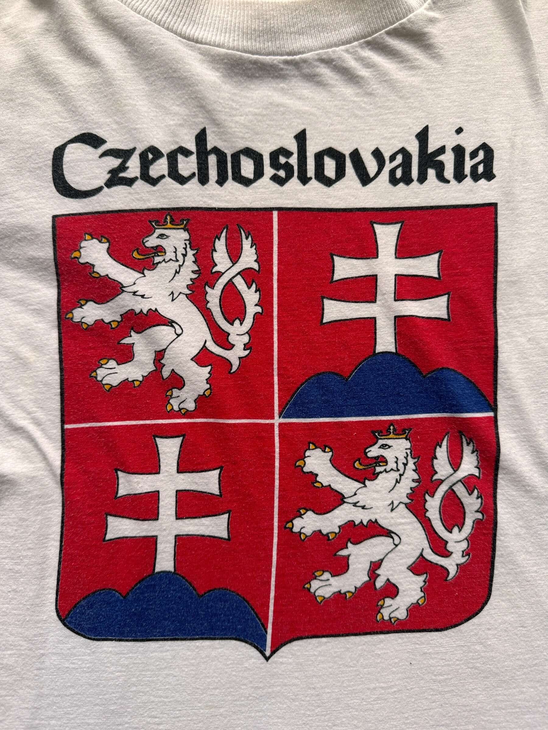 front graphic of Vintage Czechoslovakia Tee SZ L