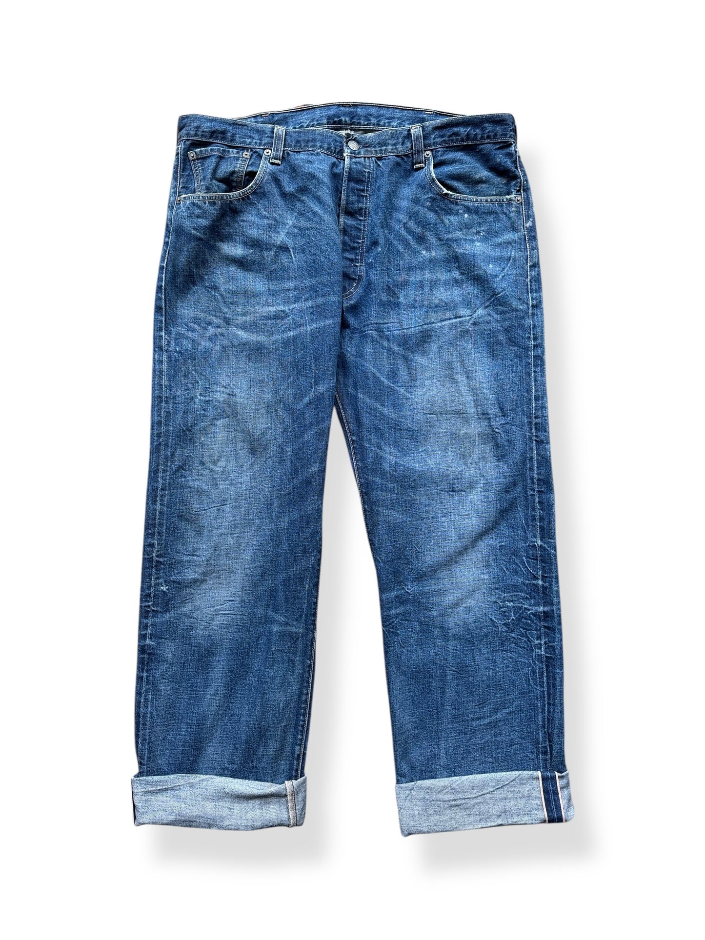 Front of Modern Levi's Redlines with Incredible Hige W40