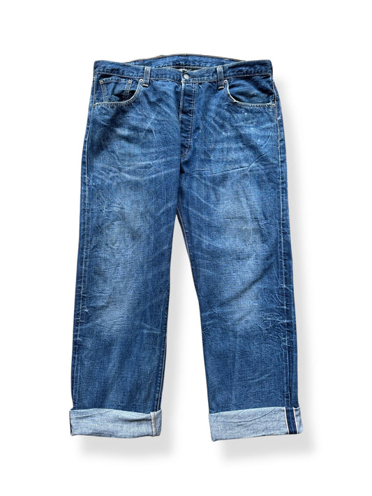 Front of Modern Levi's Redlines with Incredible Hige W40