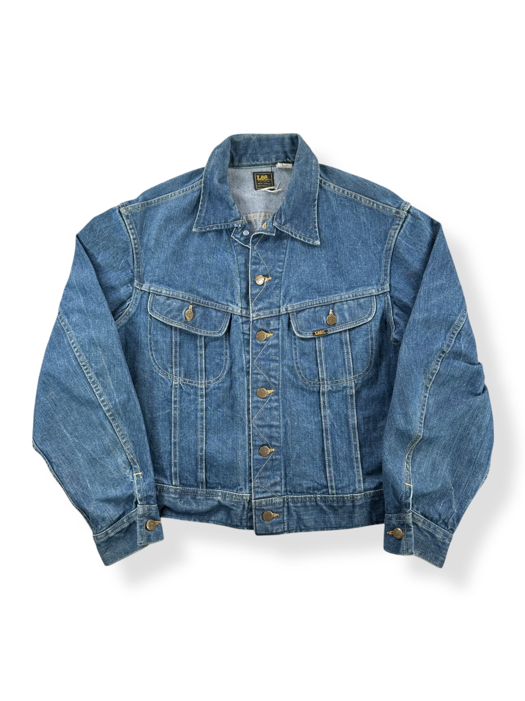 Front of Vintage Union Made Lee Denim Jacket SZ L