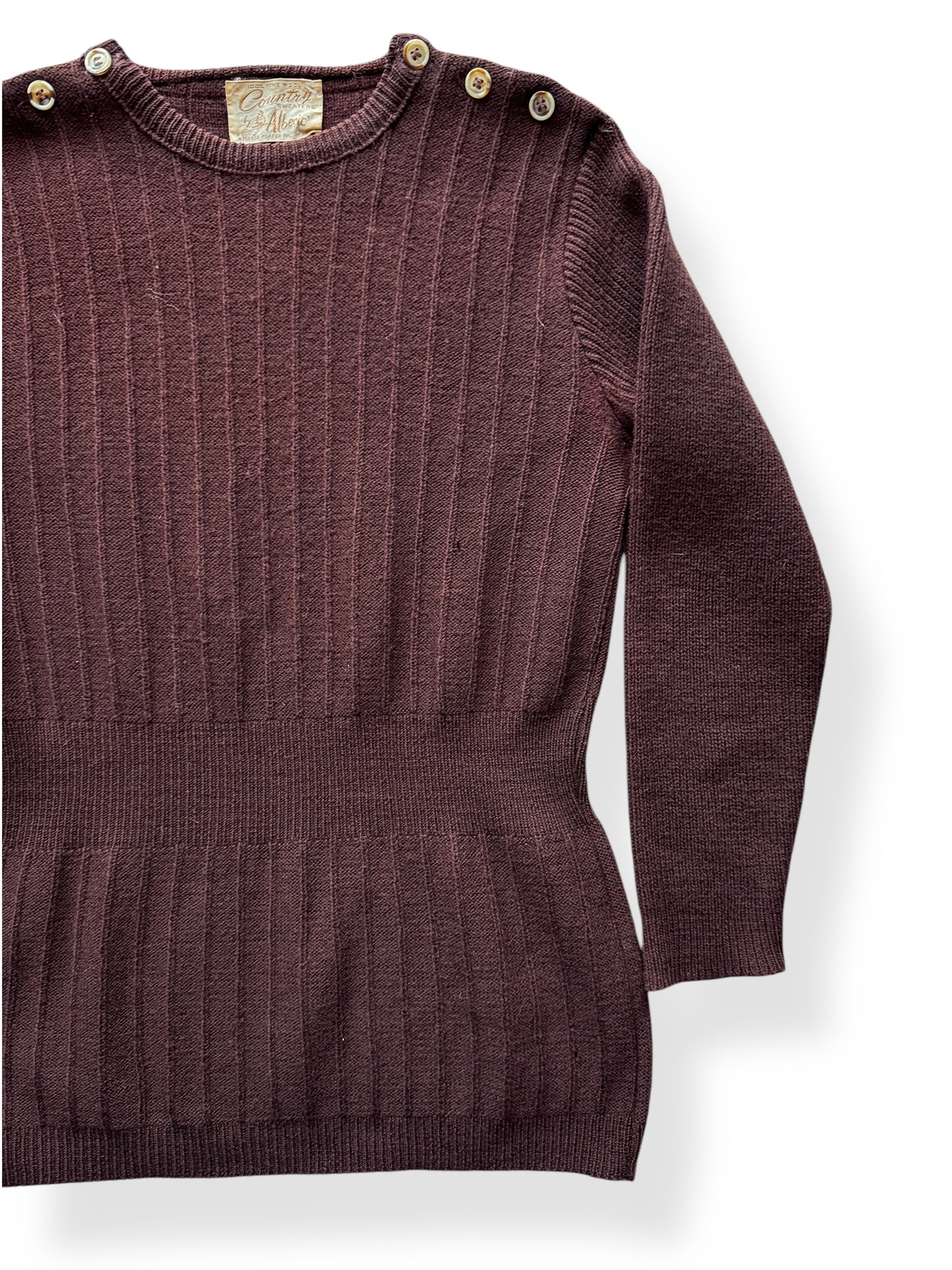Front Left of Vintage Alberic Country Sweater SZ M