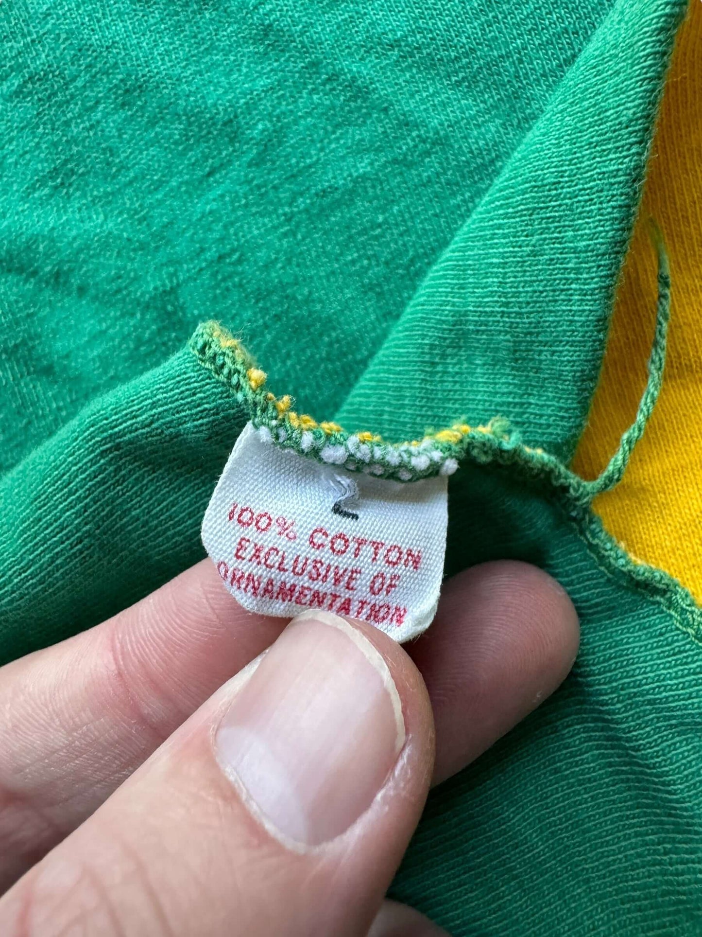 Tag on Vintage Reversible Ranum HS Phys Ed Tee SZ L