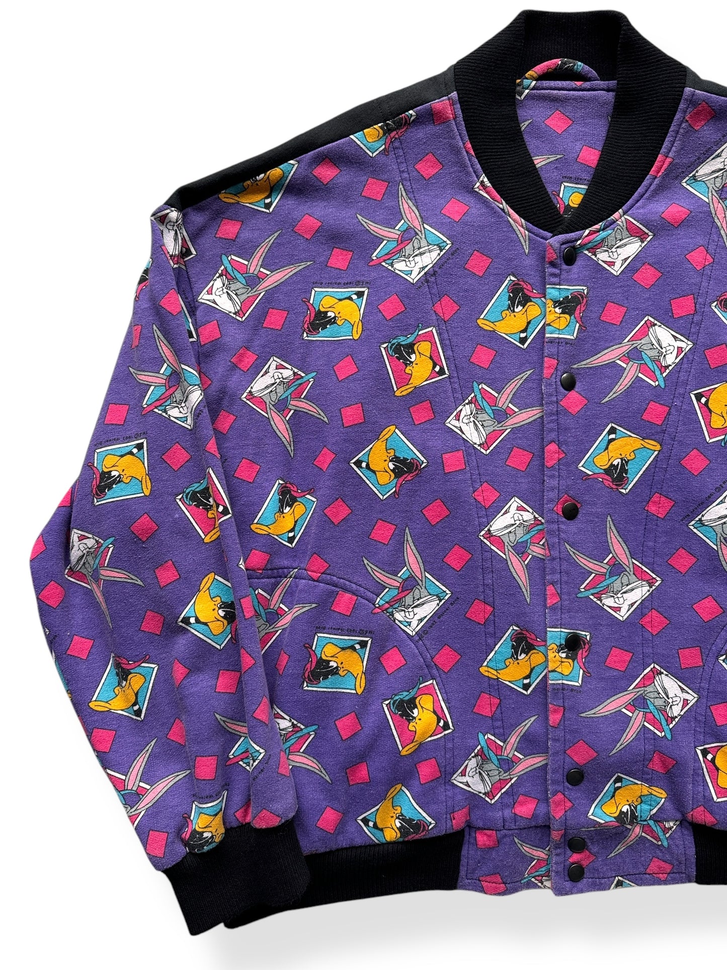 Front Right of Vintage Looney Tunes Bomber SZ XXL