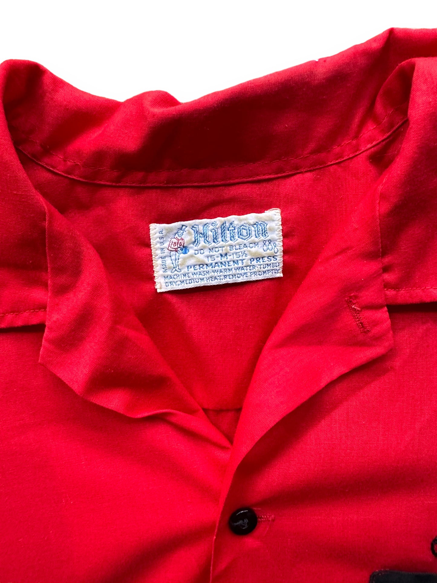 Tag View of Vintage Kalispell Gem Rays Chainstitched Bowling Shirt SZ M | Vintage Bowling Shirt Seattle | Barn Owl Vintage Clothing Seattle