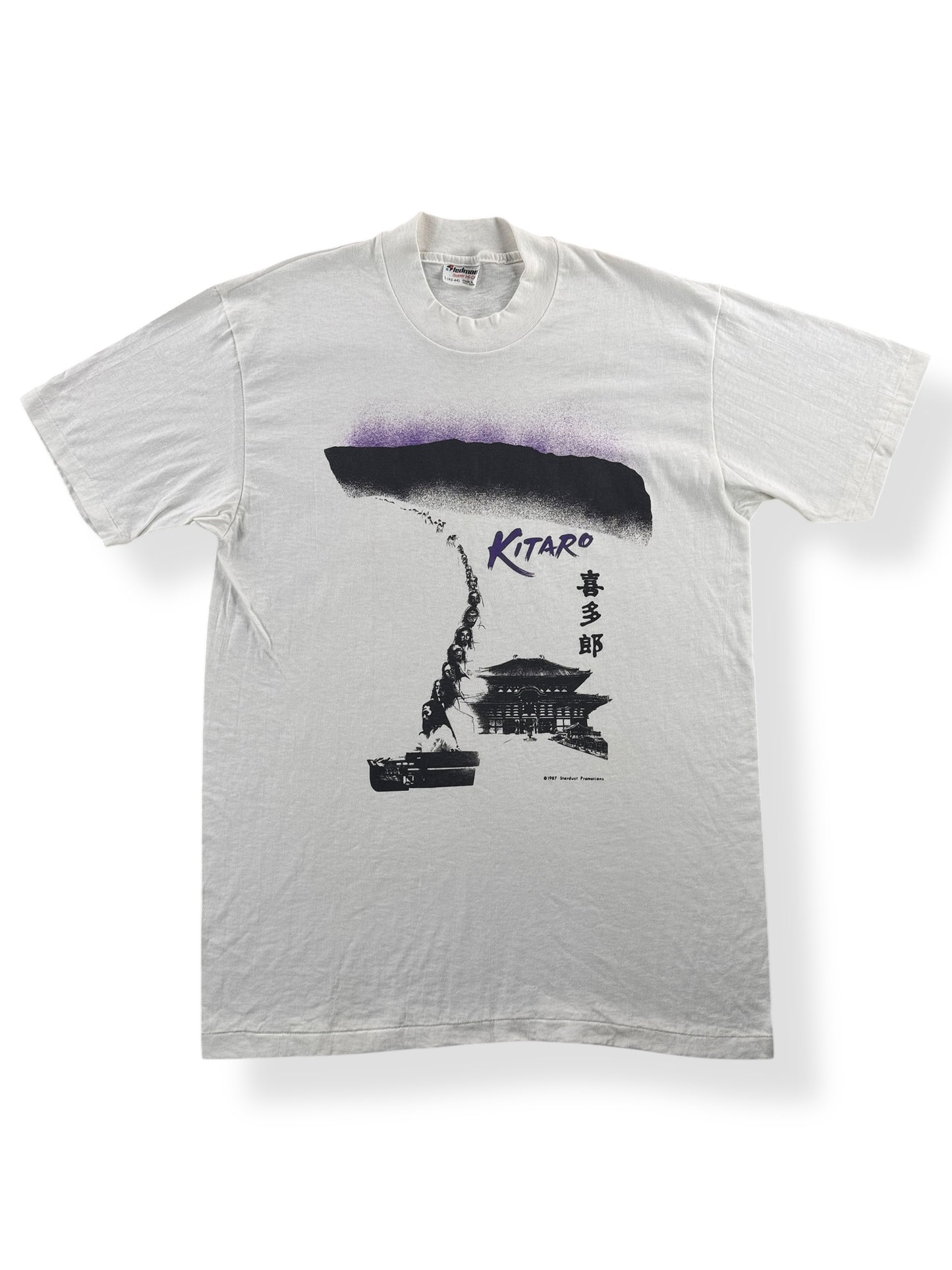 Front of Vintage 1987 Japanese Composer Kitaro Tee SZ L