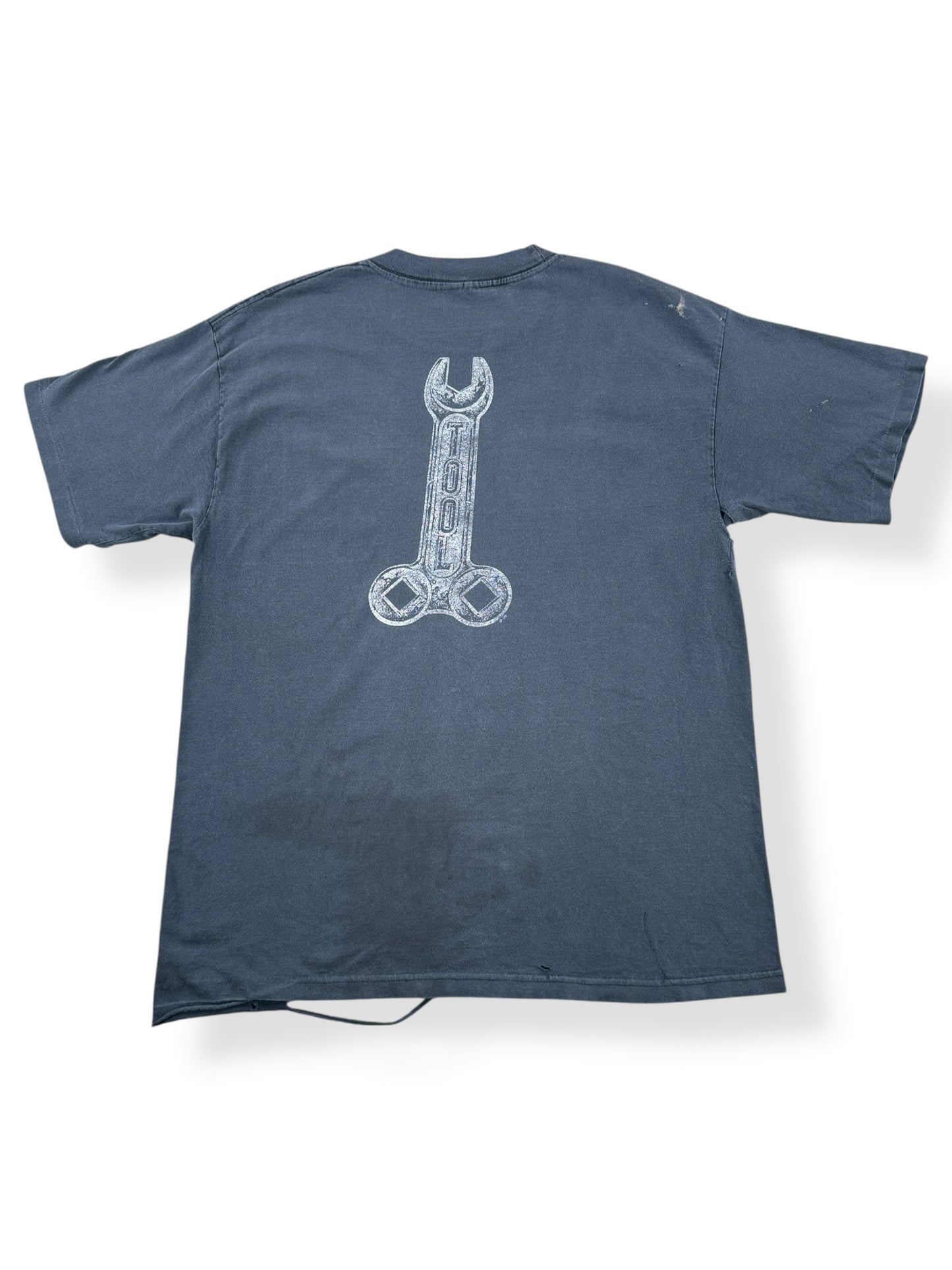 Back of Vintage Single Stitch Tool Tee SZ XL