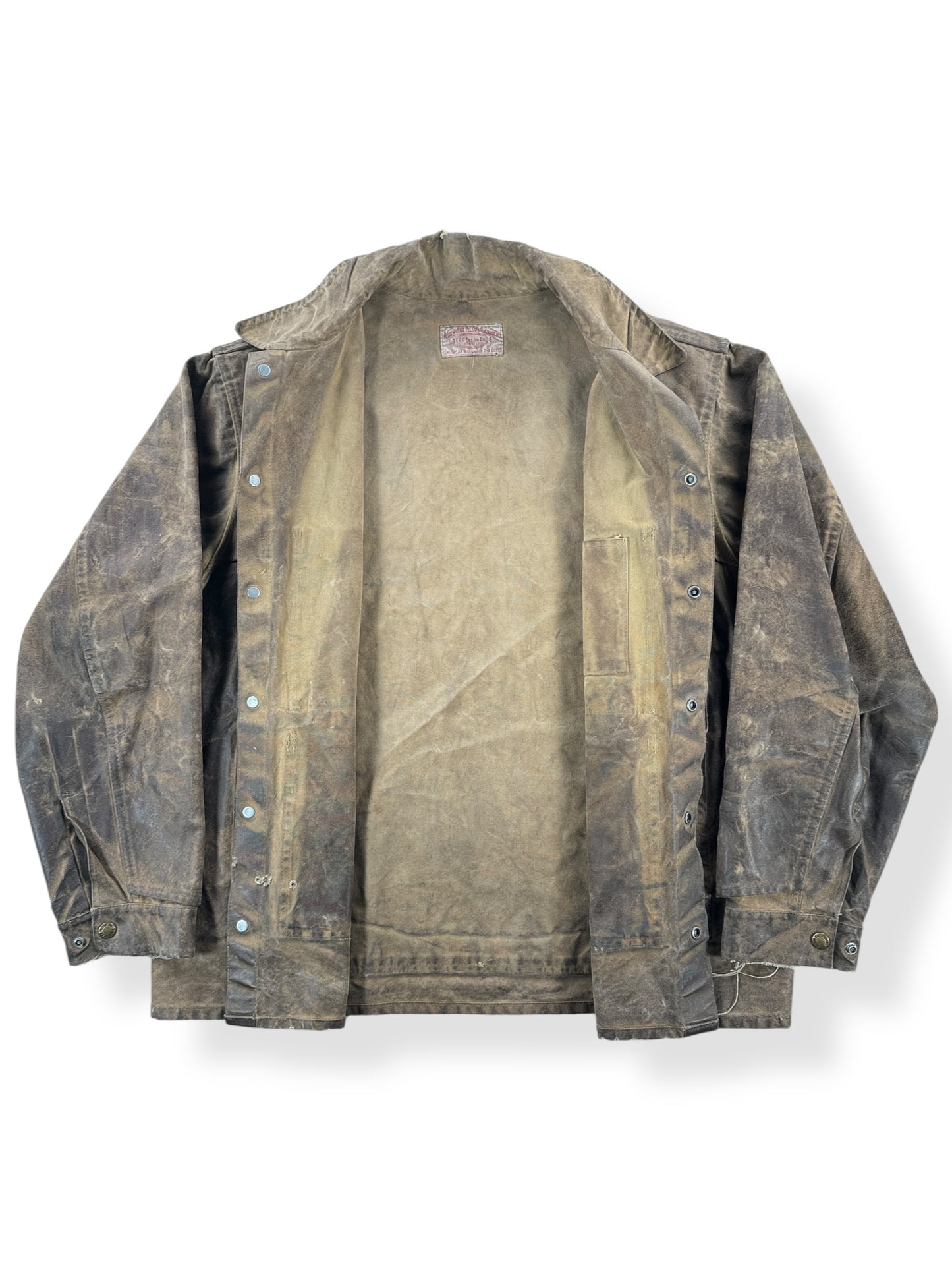 Inside of Vintage Filson Tin Cloth Cruiser Jacket SZ 44