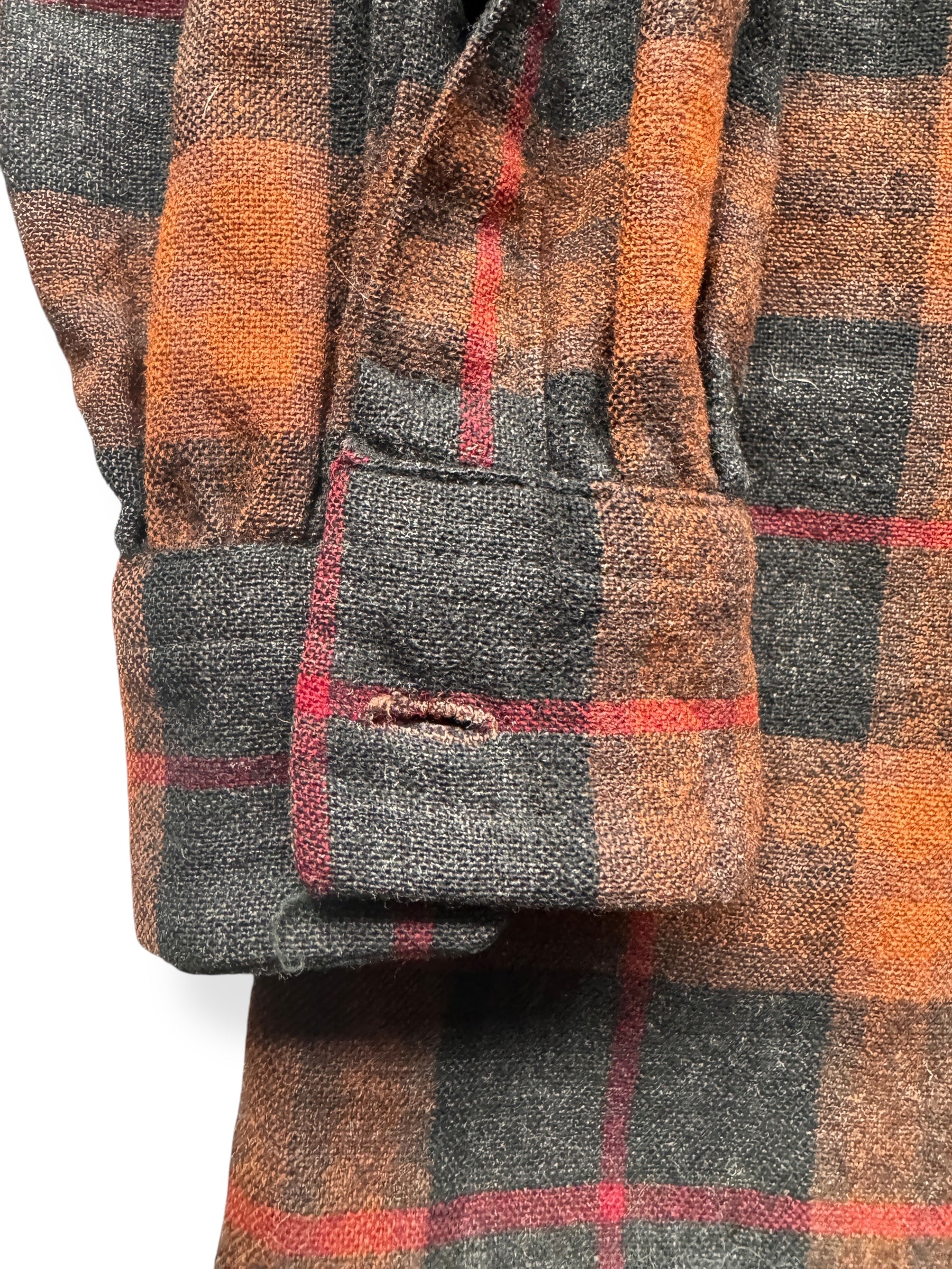 Missing Button on Handmade Pendleton Woolens Shirt Jac SZ XXL AS IS