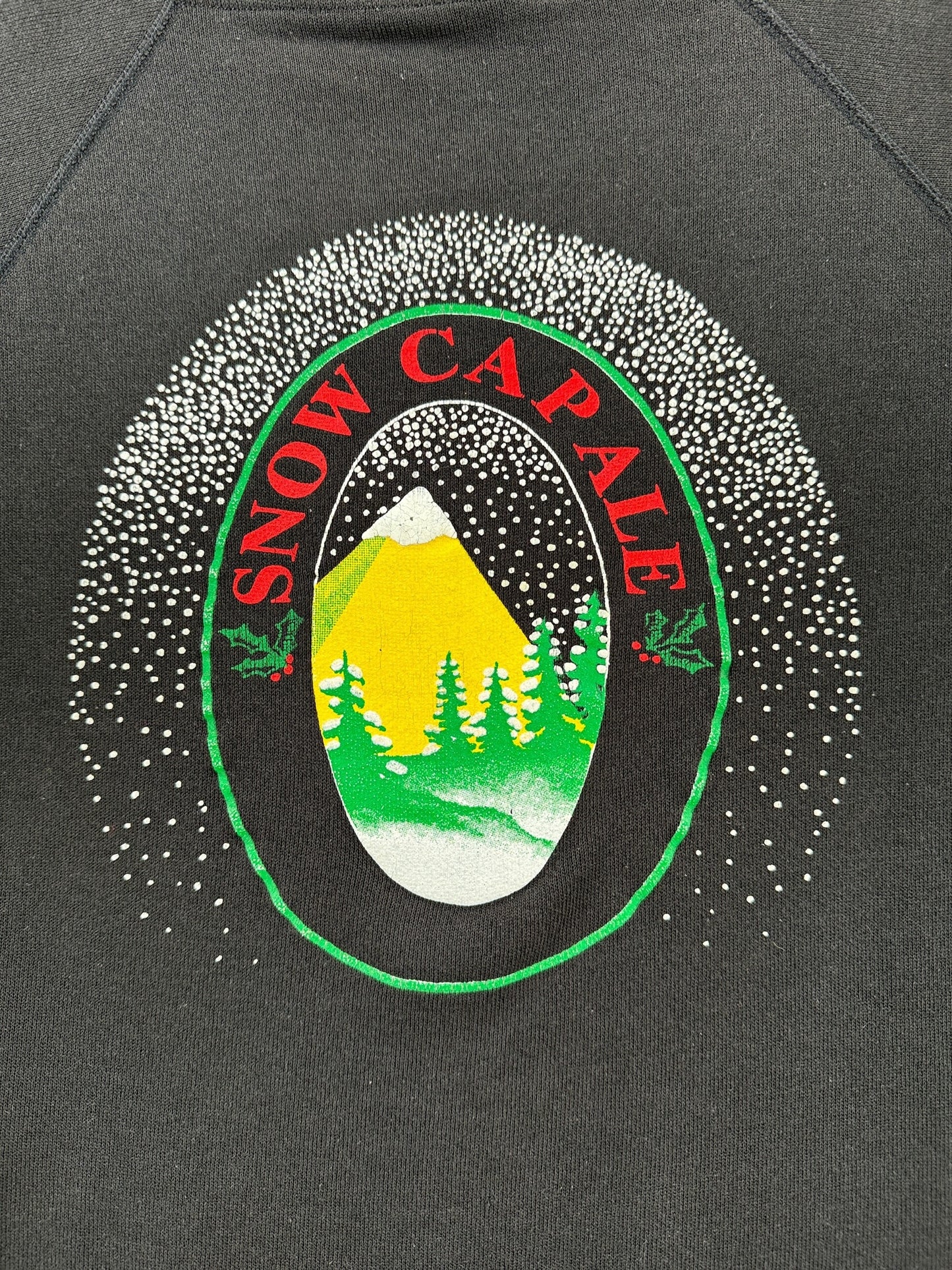 Graphic of Vintage Festive Snowcap Ale Crewneck SZ L