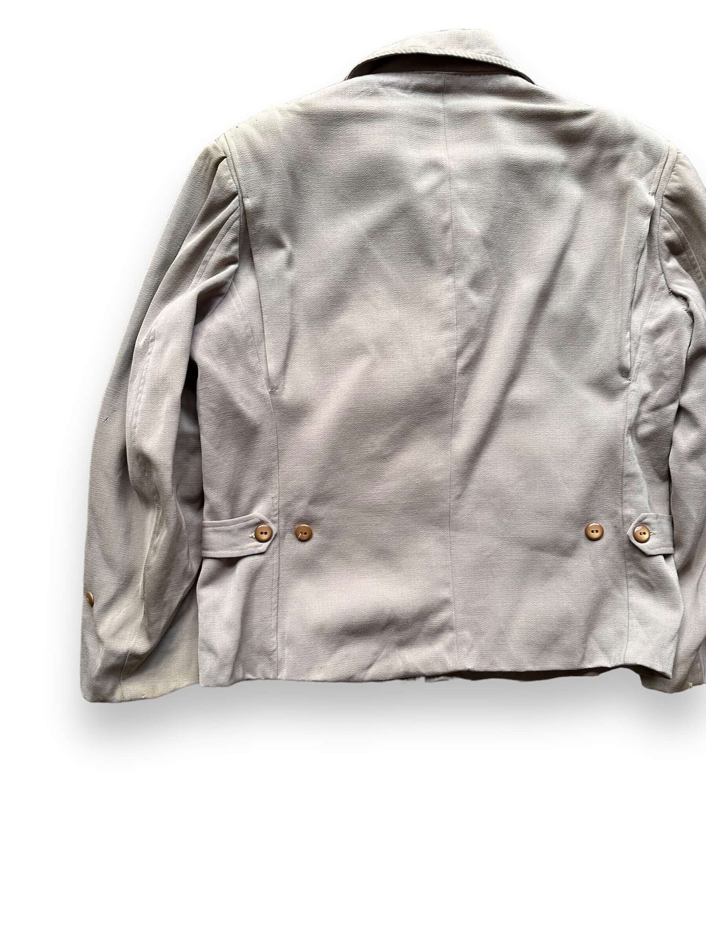 Rear Left Side View of Vintage Pendleton Gabardine Jacket SZ L | Vintage Workwear Seattle | Seattle Vintage Clothing