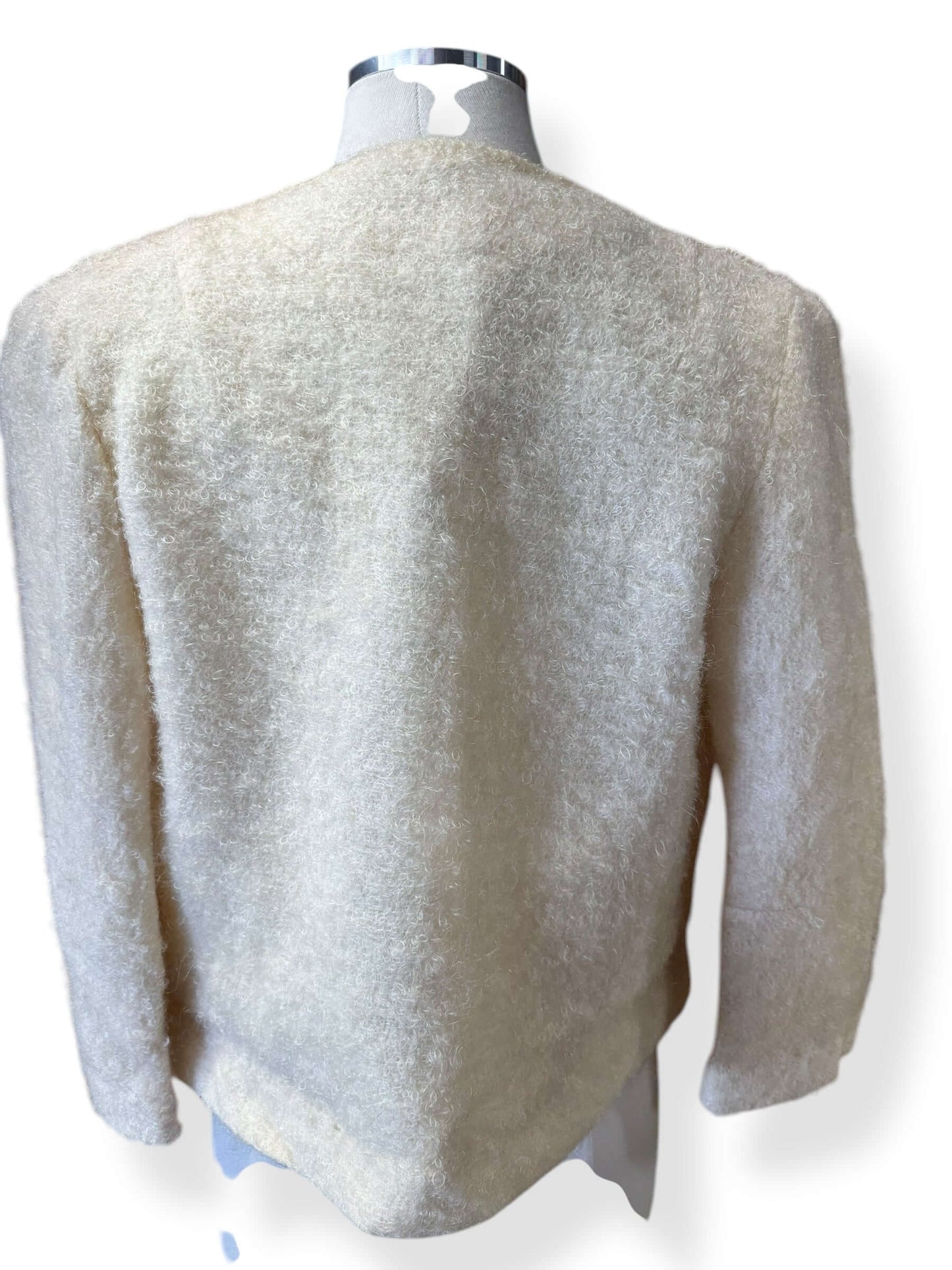 Back view of 1950s Mohair Bouclé Jacket L