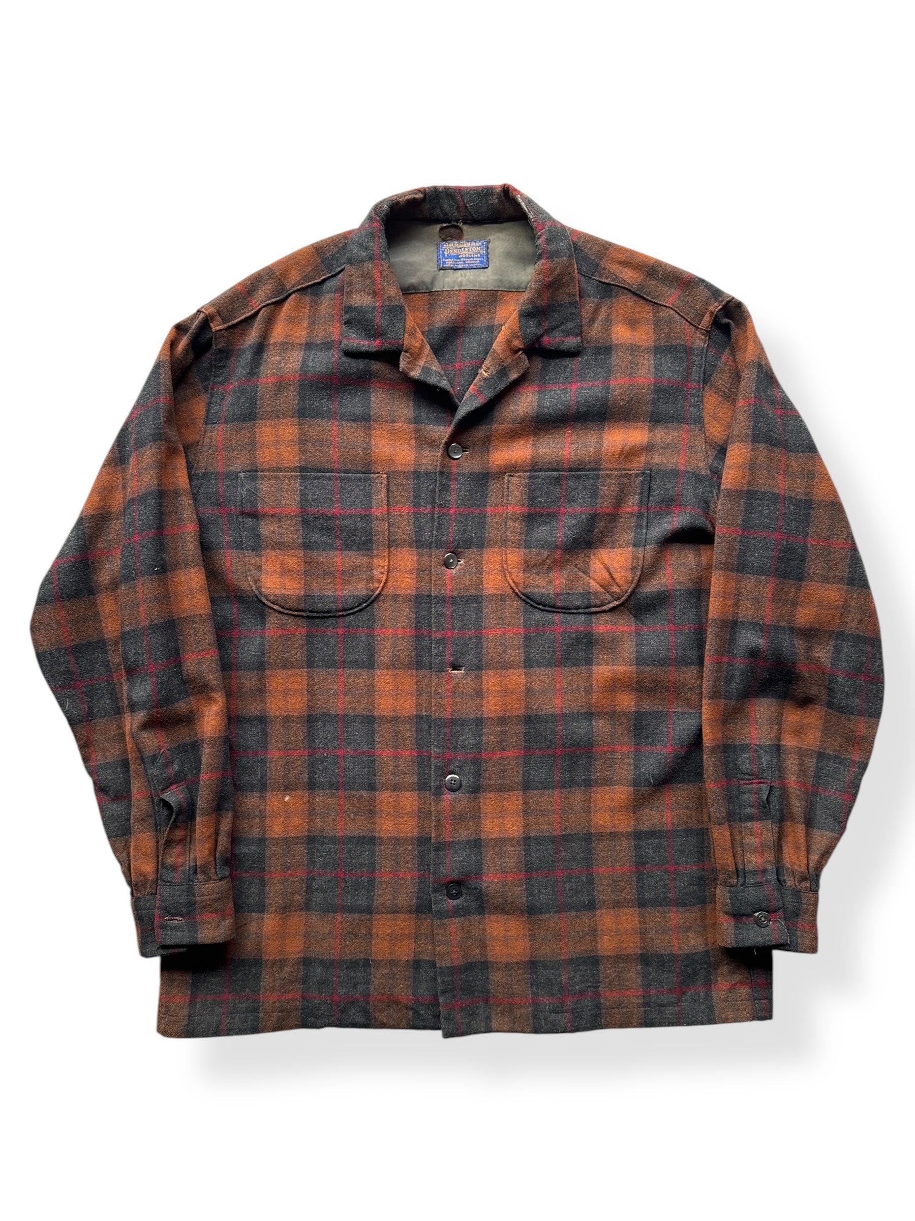 Front of Handmade Pendleton Woolens Shirt Jac SZ XXL AS IS