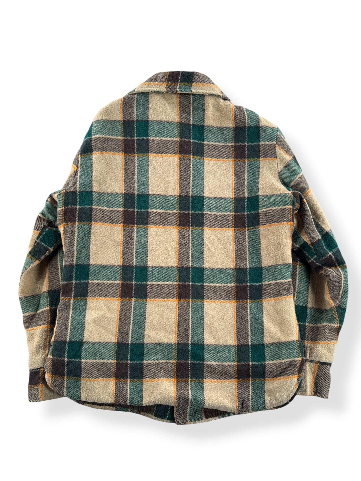 Back of Vintage McGregor Fleece Lined Plaid Jacket SZ 40