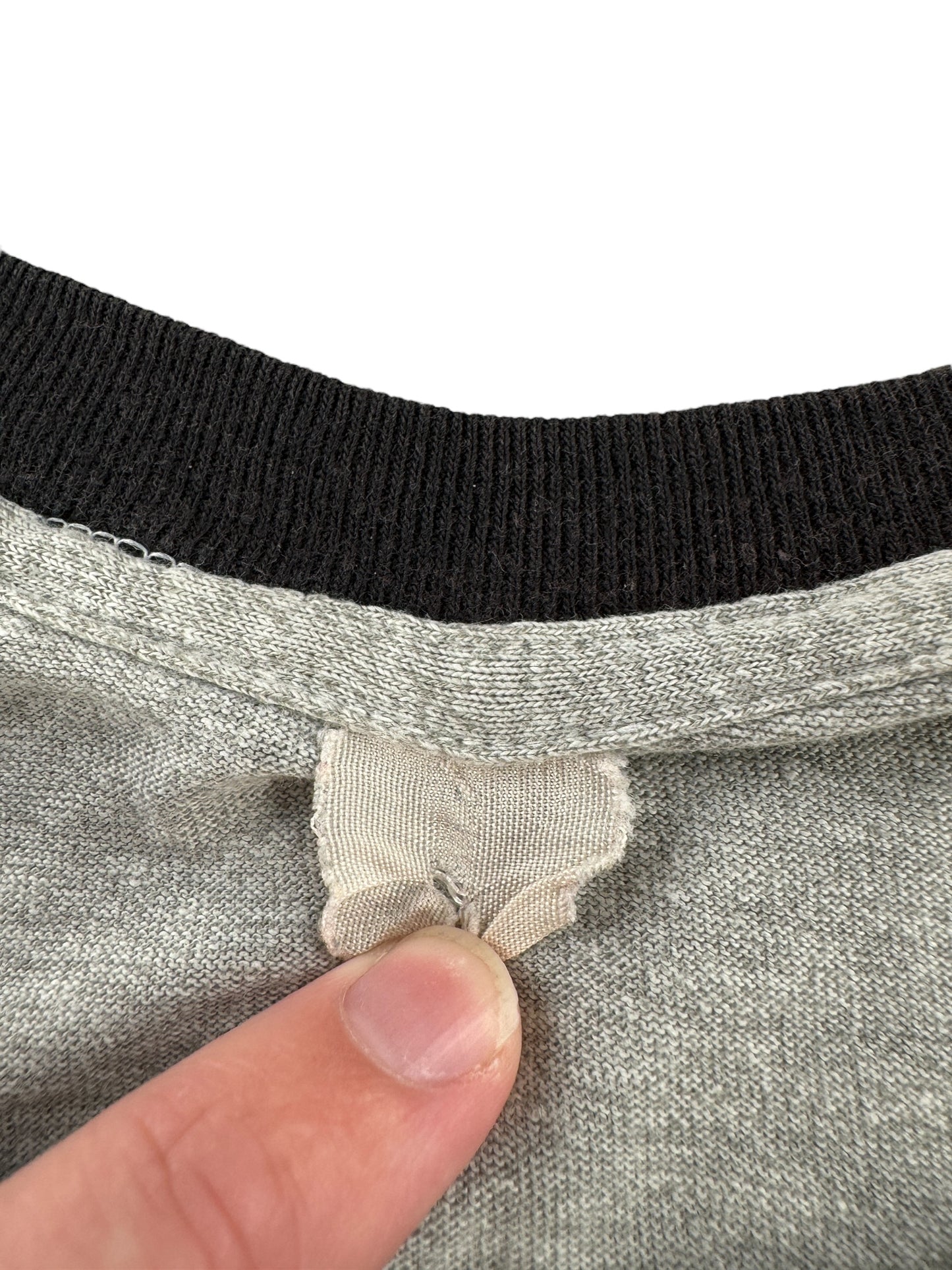 Tag on Vintage Wagon Wheel Ayer MA Ringer Tee SZ M