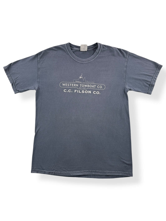 Front of Modern Filson Western Towboat Tee SZ M