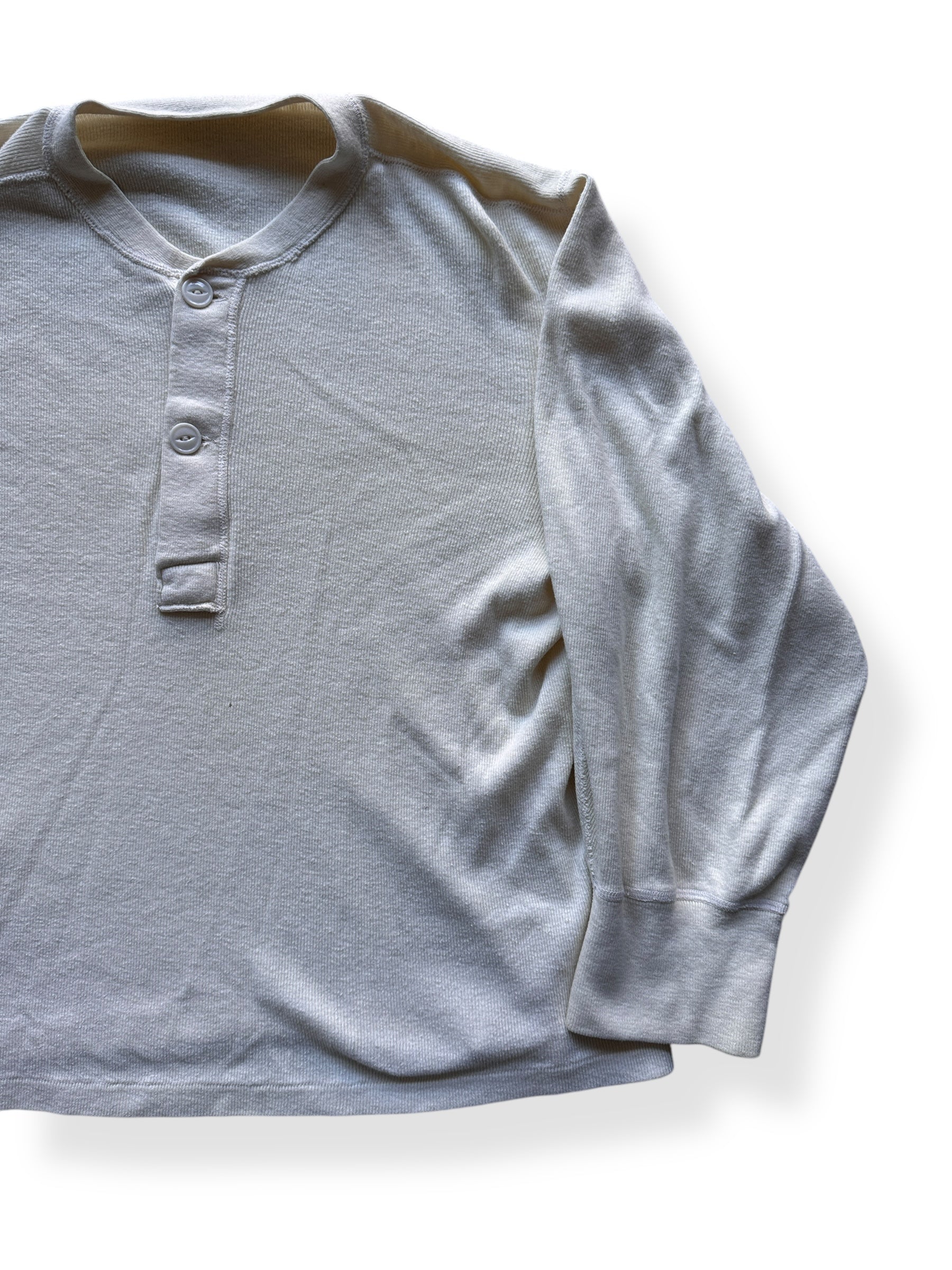 Front Left of Vintage Boxy Henley SZ L
