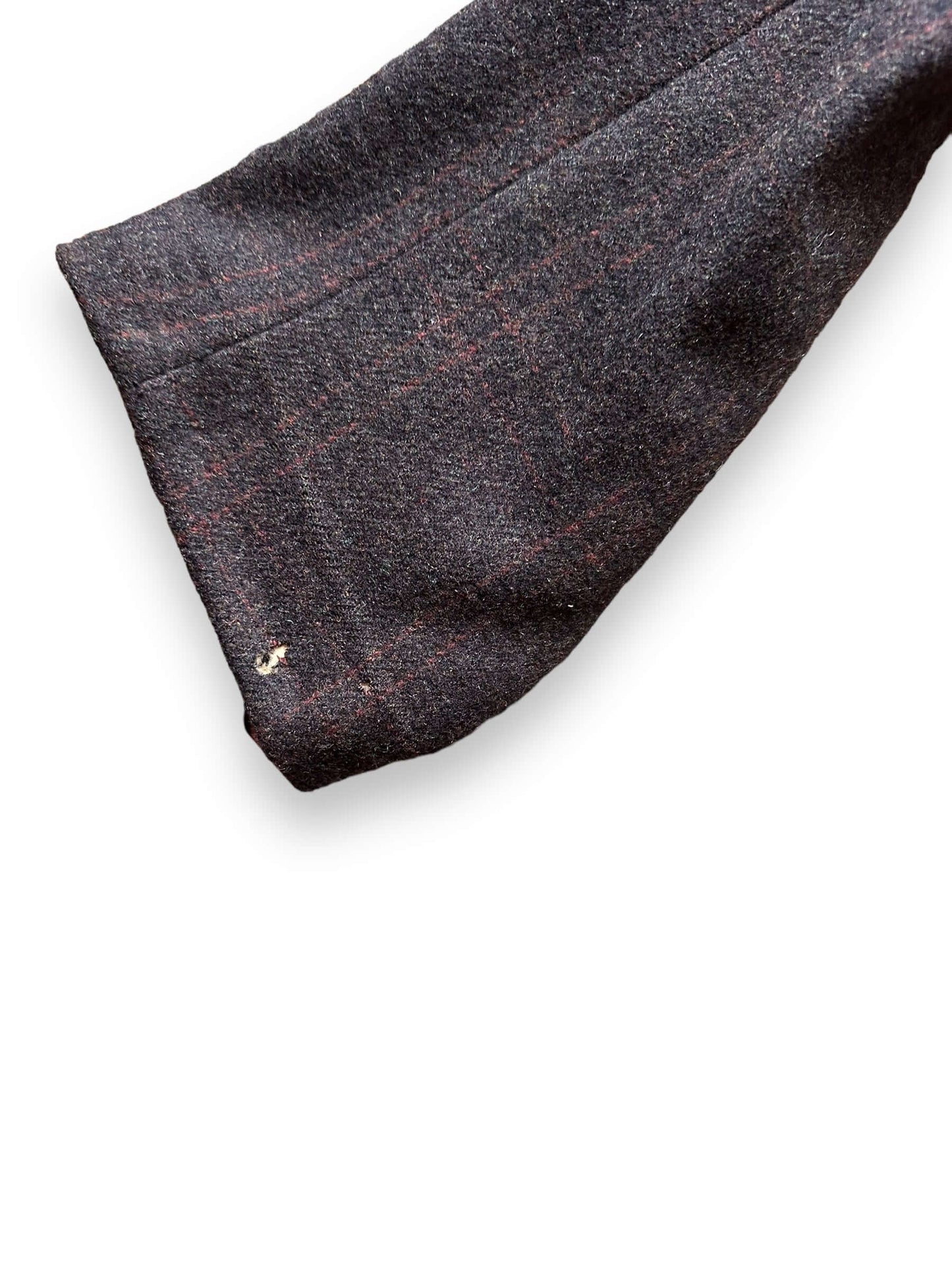 Small Holes on Cuff of Vintage Field & Stream Wool Jacket SZ 36 | Vintage Wool Jacket Seattle  | Seattle Vintage Clothing