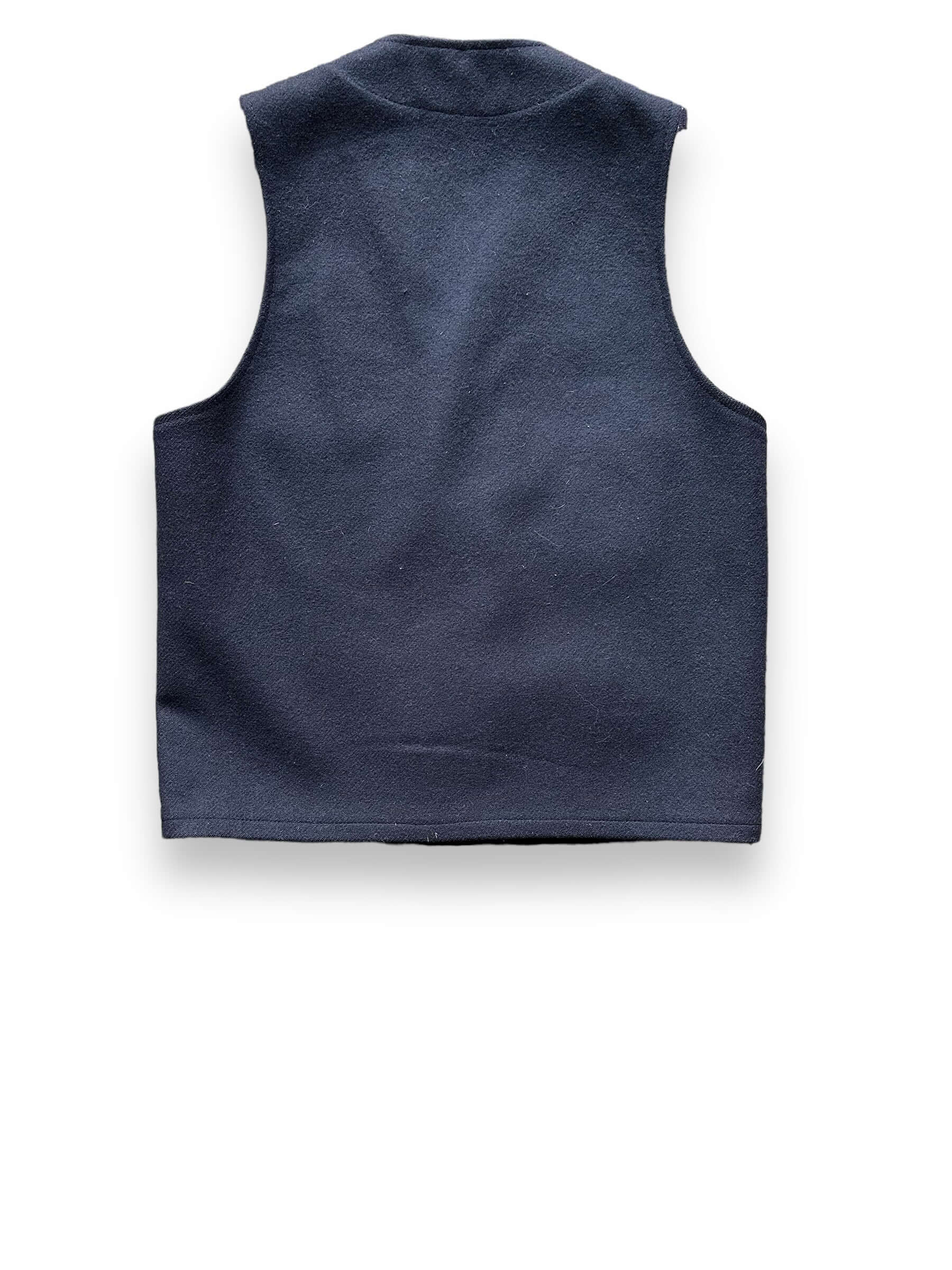 Rear View of Black Label Filson Mackinaw Wool Vest SZ S |  Barn Owl Vintage Goods | Filson Bargain Outlet Seattle